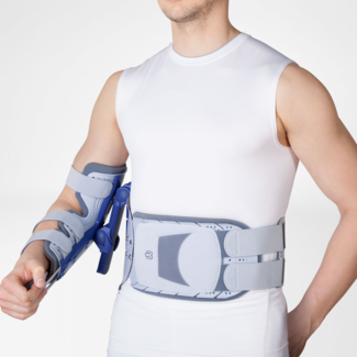 Bauerfeind SecuTec Omo - Rigid orthosis that can be adjusted in two planes to immobilize the shoulder
