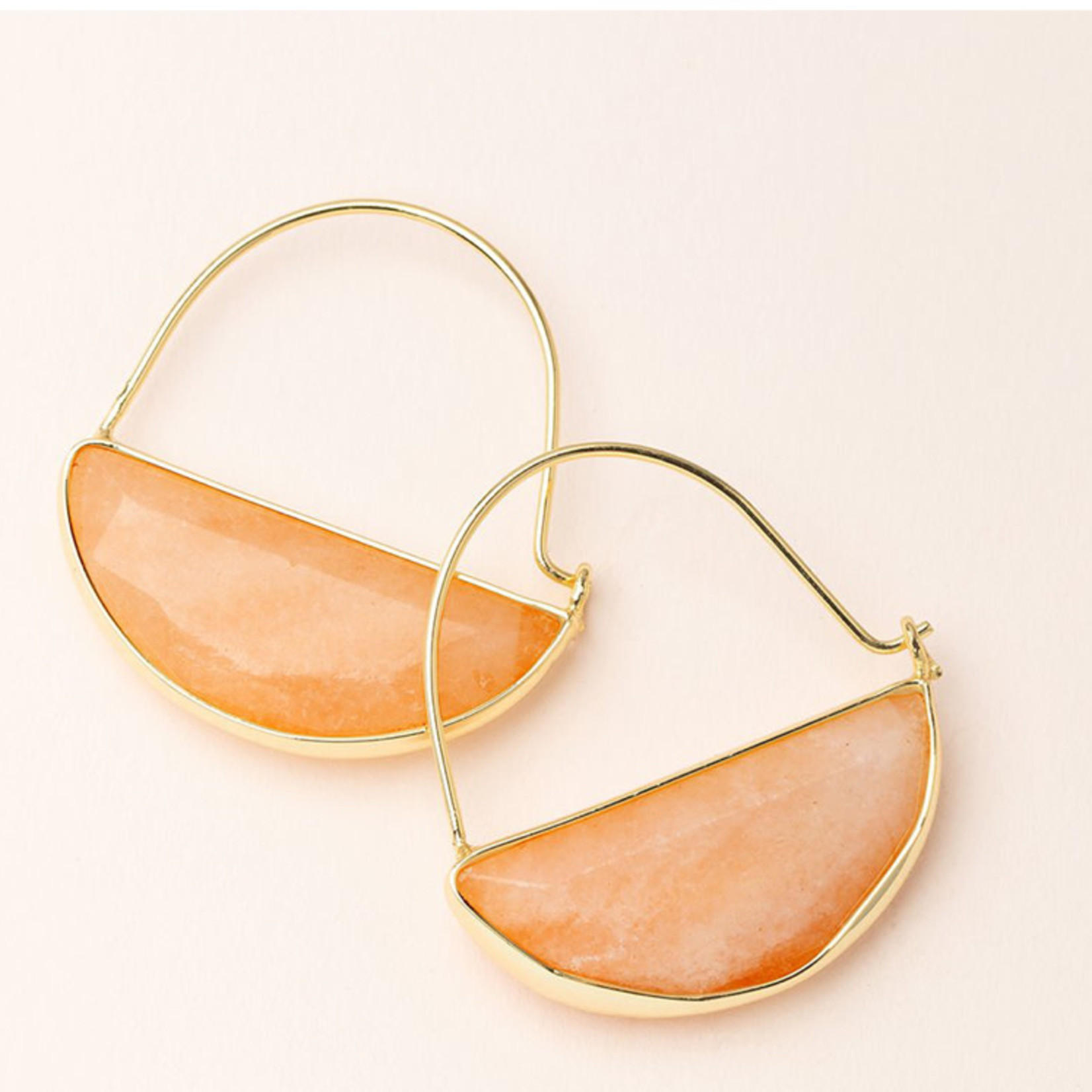 Scout Curated Wares Stone prism hoop earring