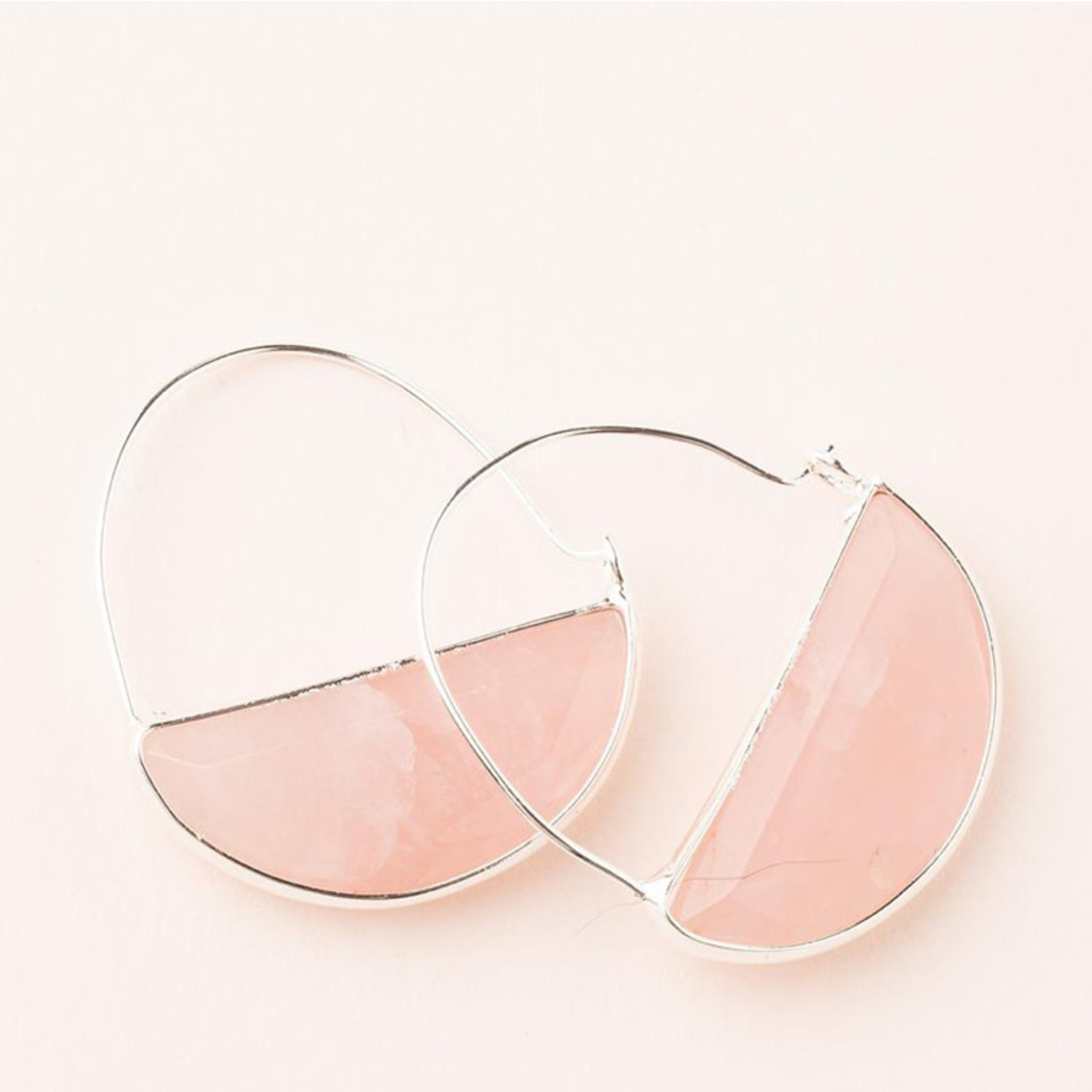 Scout Curated Wares Stone prism hoop earring