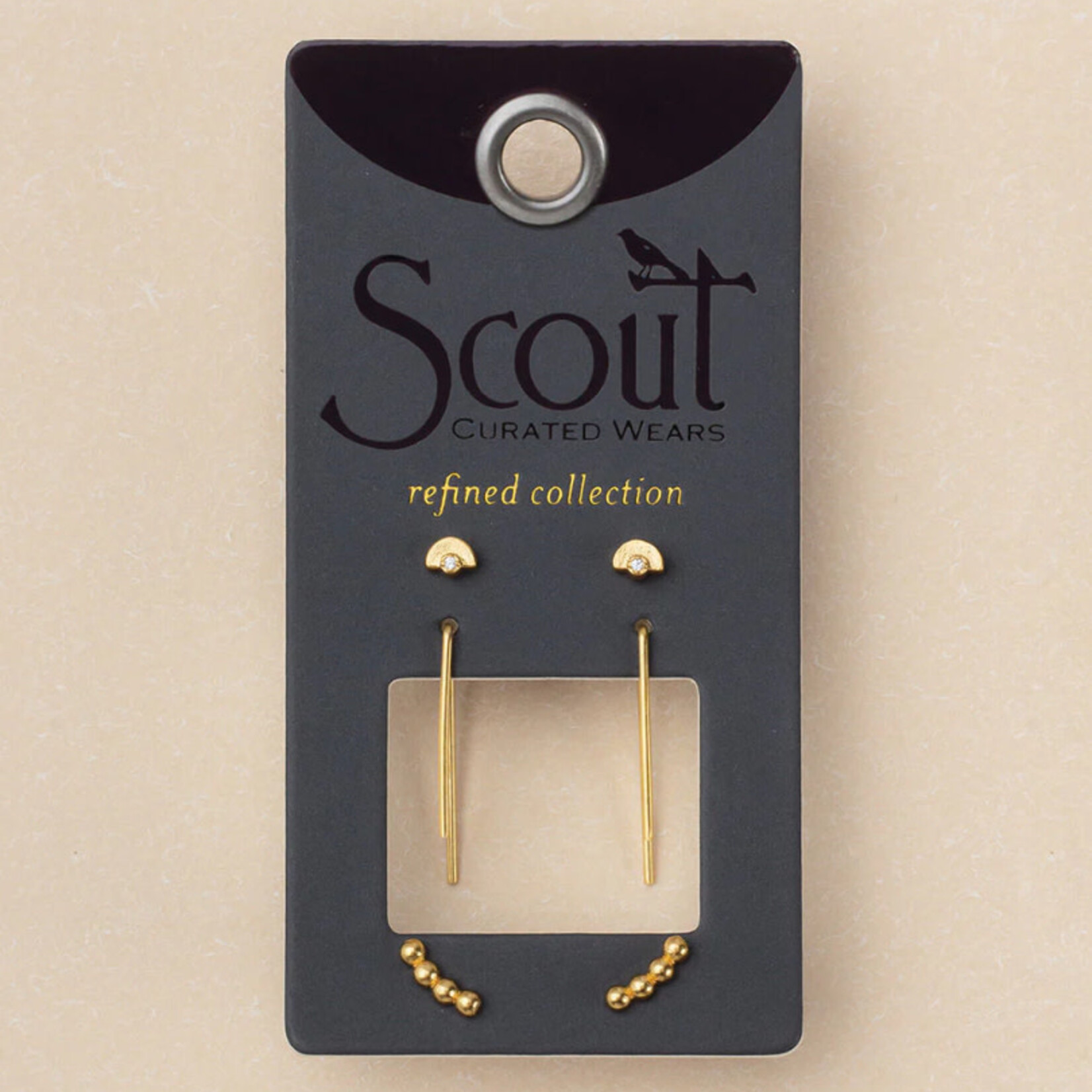 Scout Curated Wares Refined stud trio