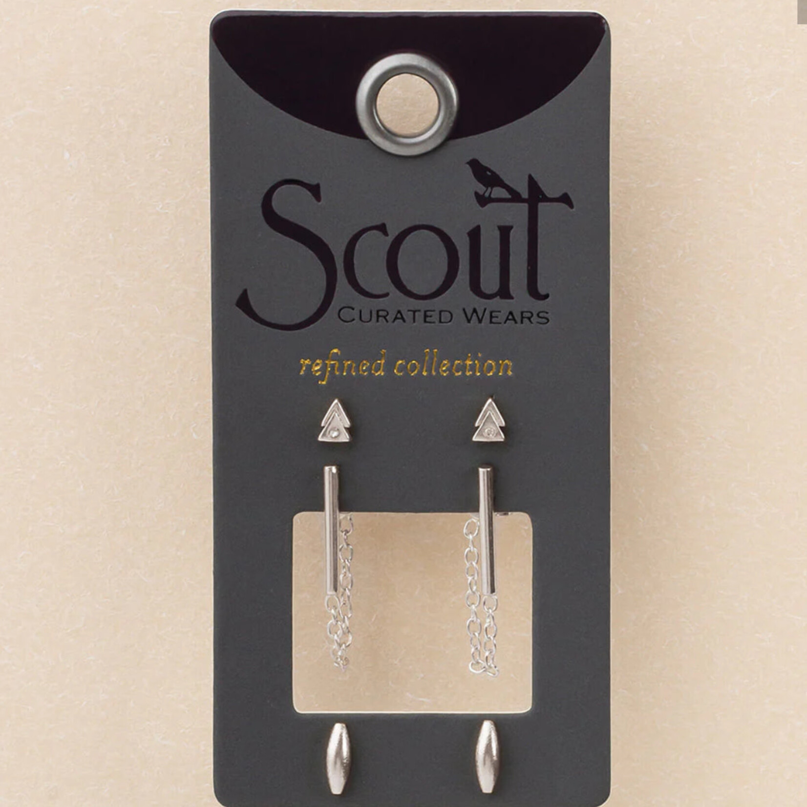 Scout Curated Wares Refined stud trio