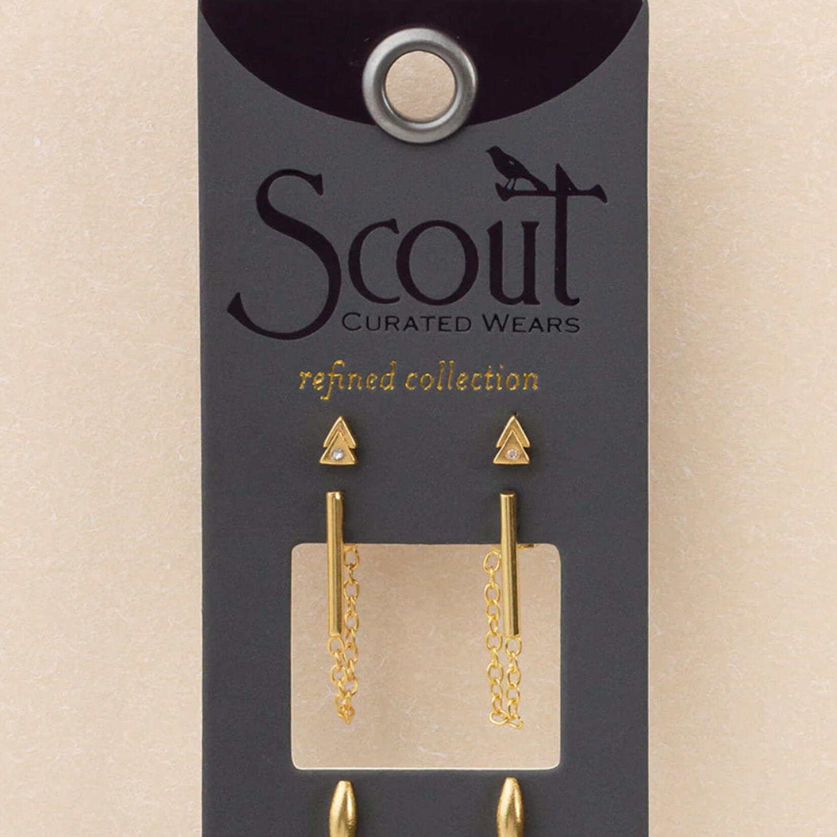 Scout Curated Wares Refined stud trio