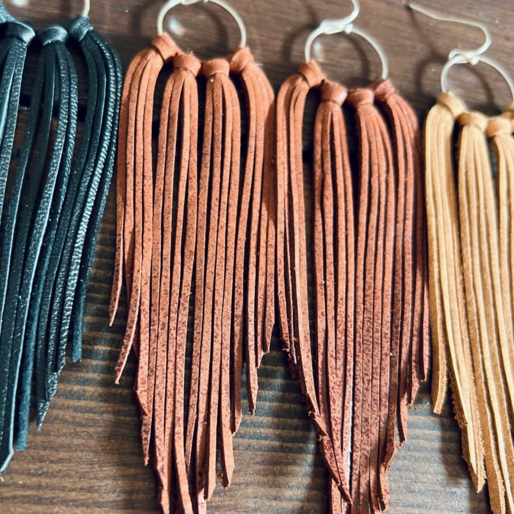 fringed in faith Bozeman fringe earrings