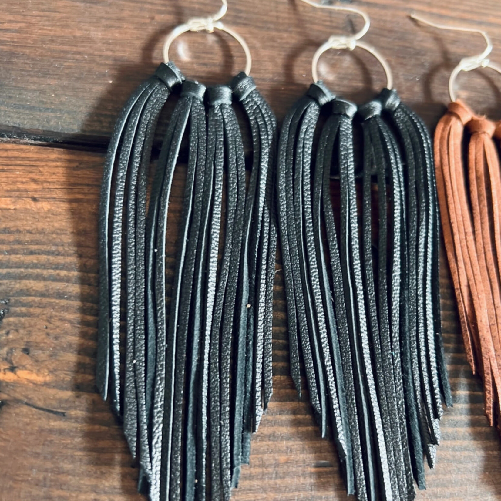 fringed in faith Bozeman fringe earrings