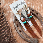 fringed in faith Darby tassel earring