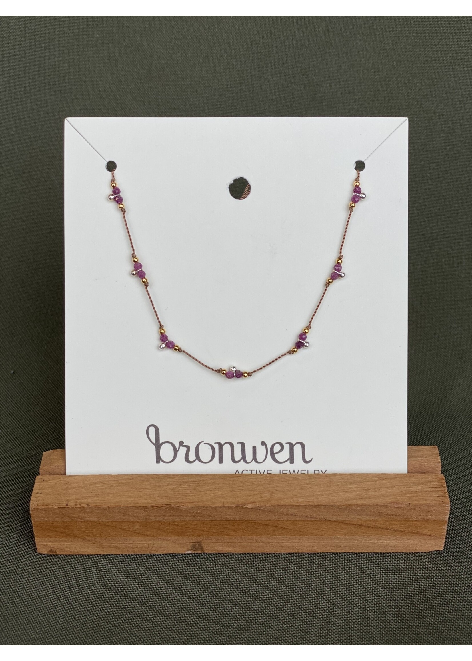 Bronwen Bronwen Trail Necklace-Ruby