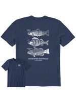 Life Is Good Life Is Good M's Diversified Freshwater Catches Crusher-LITE Tee