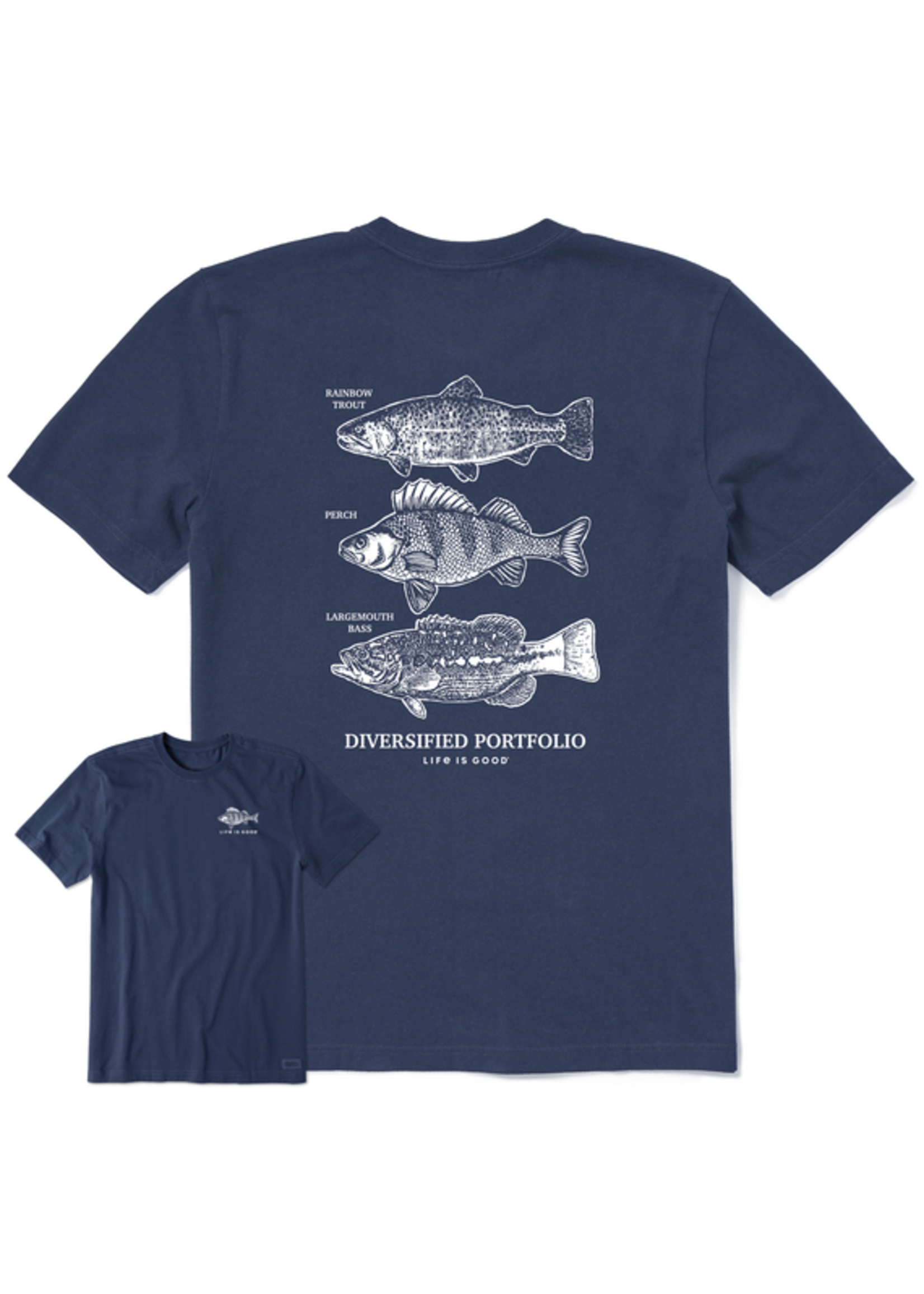 Life Is Good Life Is Good M's Diversified Freshwater Catches Crusher-LITE Tee