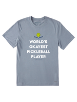 Life Is Good Life Is Good M's World's Okayest Pickleball Player Short Sleeve Tee