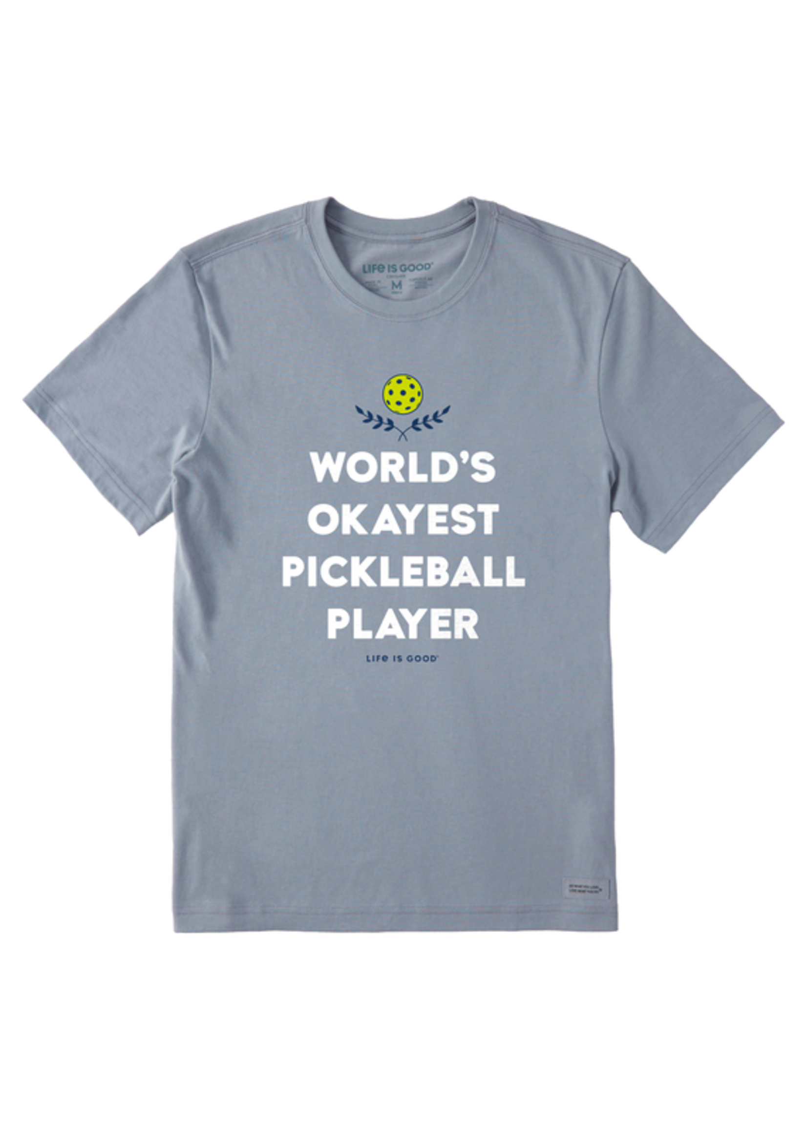 Life Is Good Life Is Good M's World's Okayest Pickleball Player Short Sleeve Tee