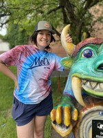 Mel's! Mel's Trading Post Script Tie-Dye T-Shirt