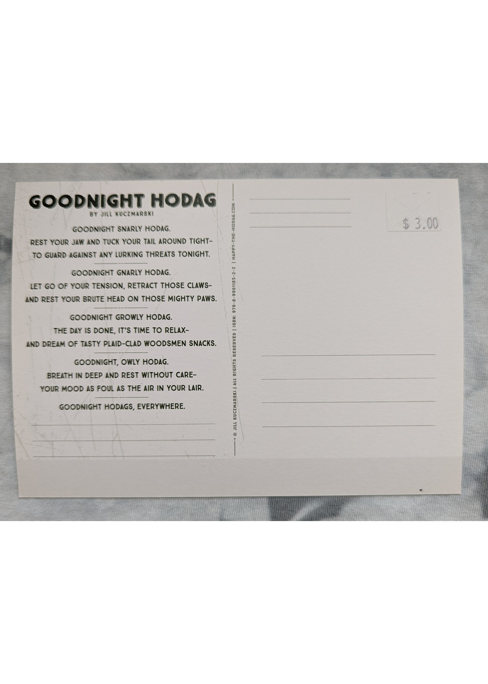 Happy the Hodag Happy Hodag Goodnight Postcard
