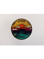 Mel's! Mel's Mod Ombre Hodag Sun Mini Sticker