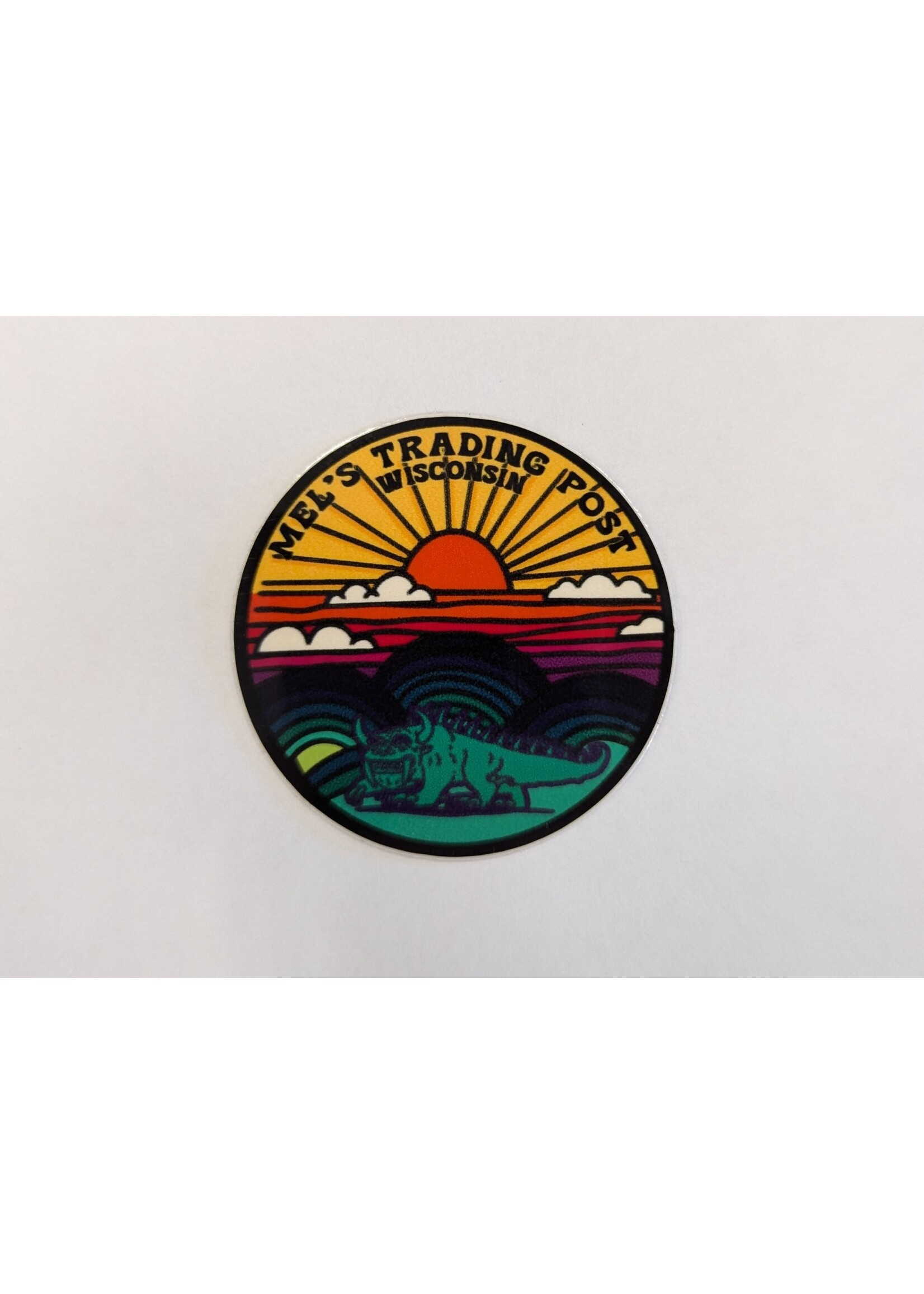 Mel's! Mel's Mod Ombre Hodag Sun Mini Sticker
