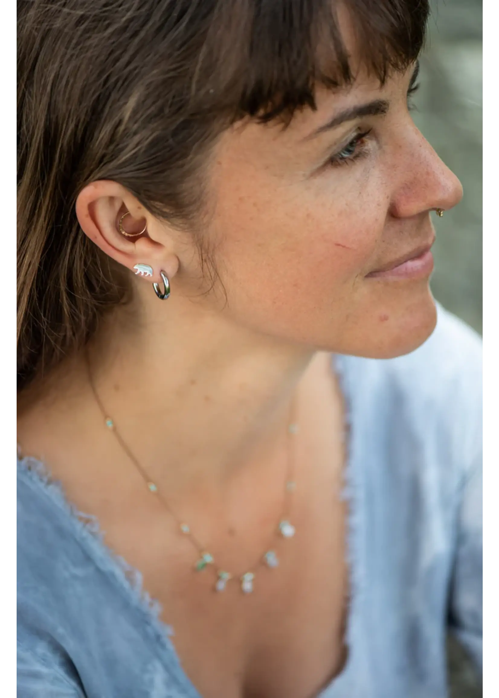 Bronwen Bronwen Handy Huggie Hoop Earrings - Medium