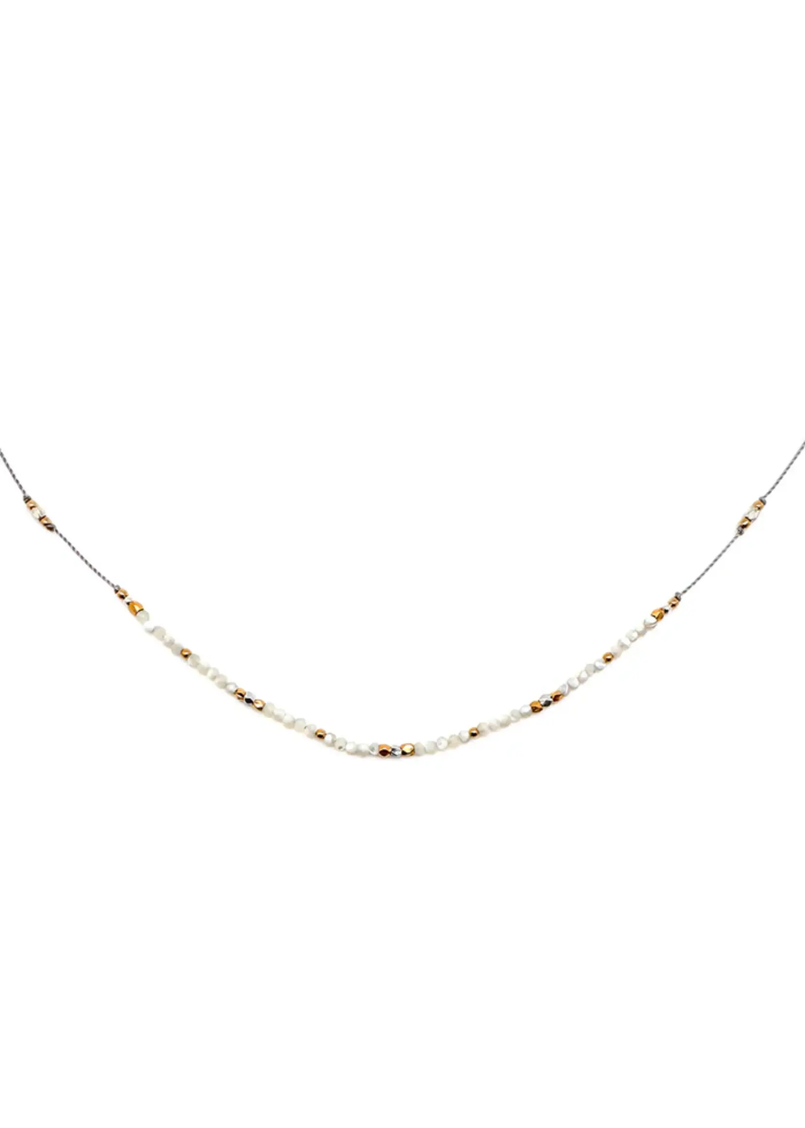 Bronwen Bronwen Journey Necklace - Mother of Pearl