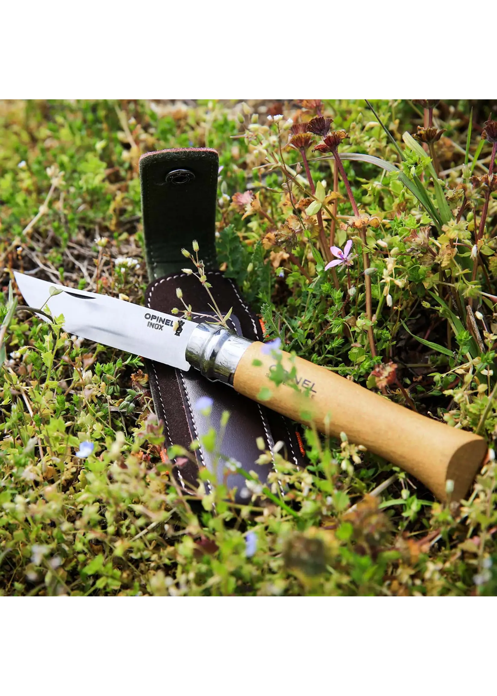 Opinel Opinel No. 8 Stainless Steel Folding Knife With Sheath