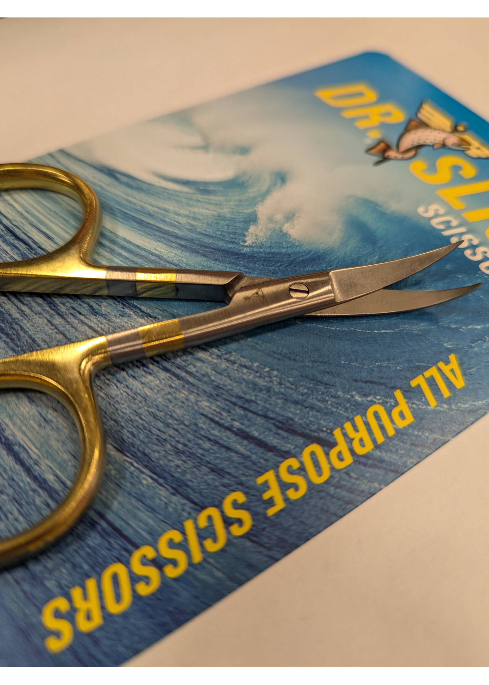 Dr. Slick All Purpose Curved Scissors 4" with Gold Loops