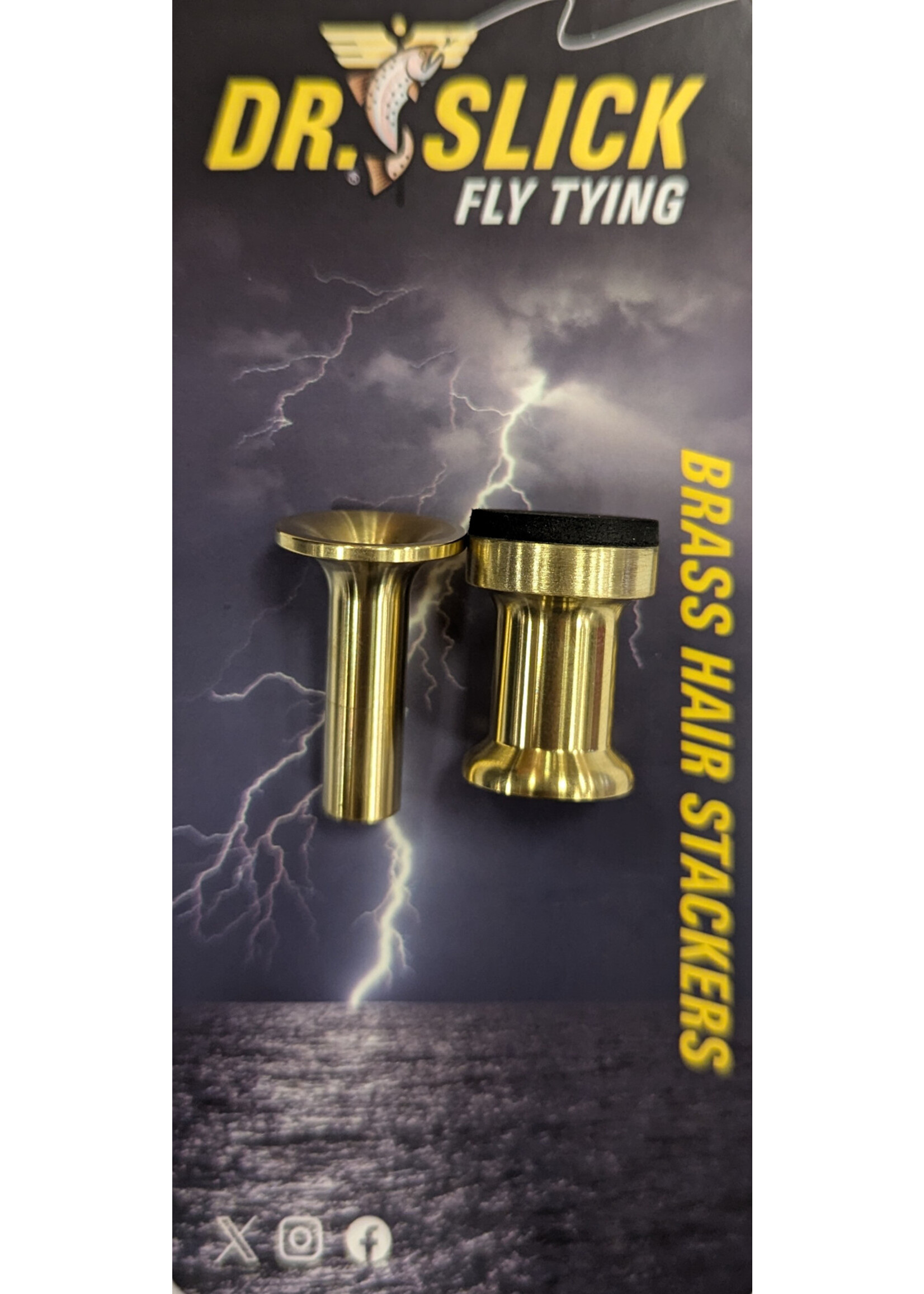 Dr. Slick Brass Hair Stacker Small