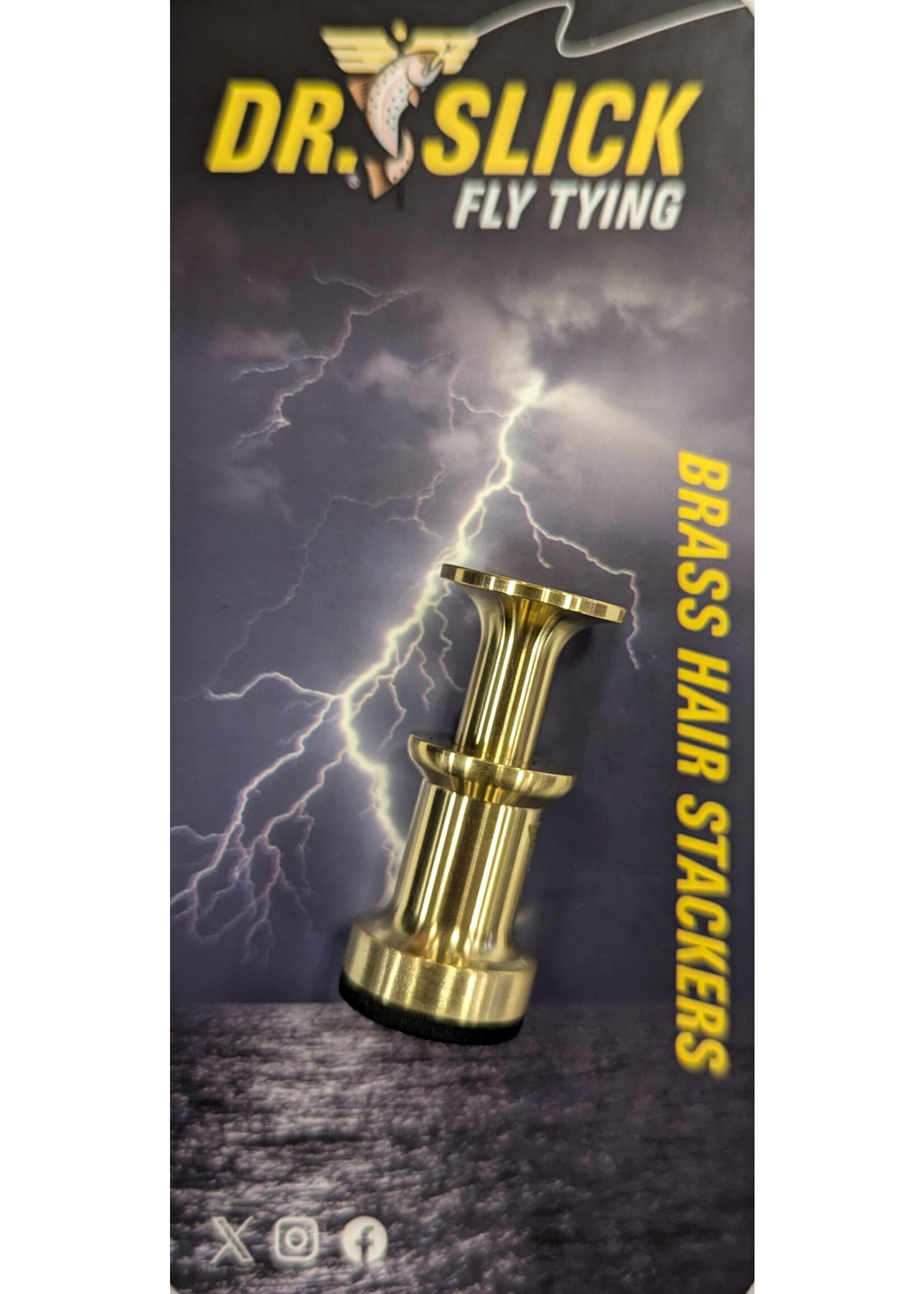 Dr. Slick Brass Hair Stacker Small