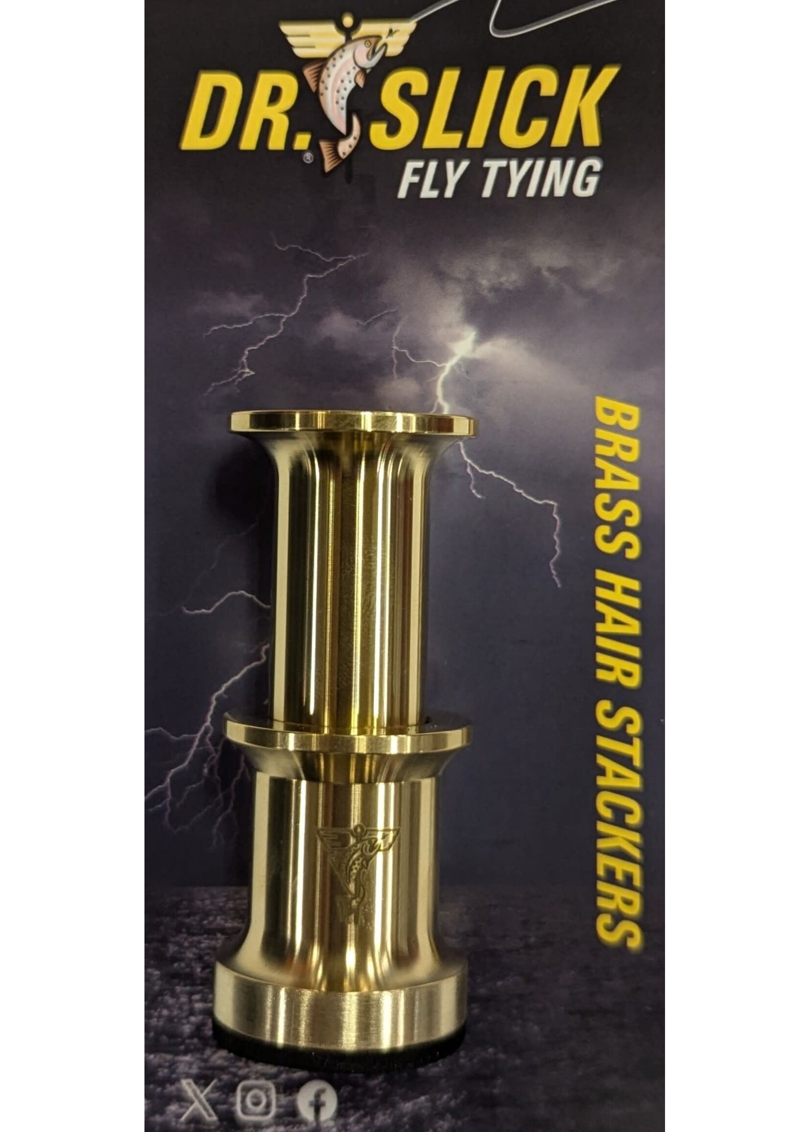 Dr. Slick Brass Hair Stacker Large