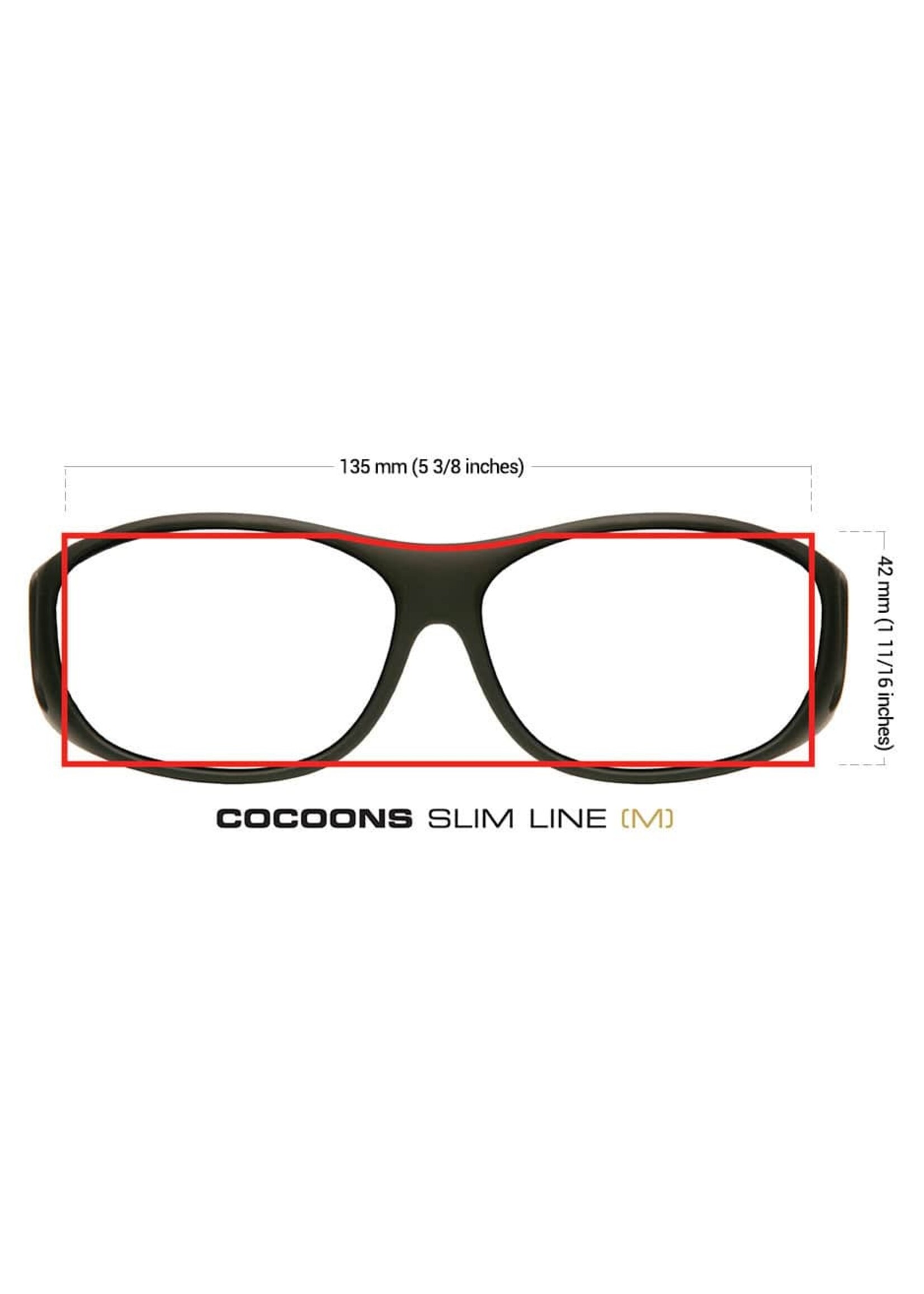 Cocoons Slim Line Black/Green Mirror Medium