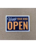 Nice Enough Open Mind Mini Sticker