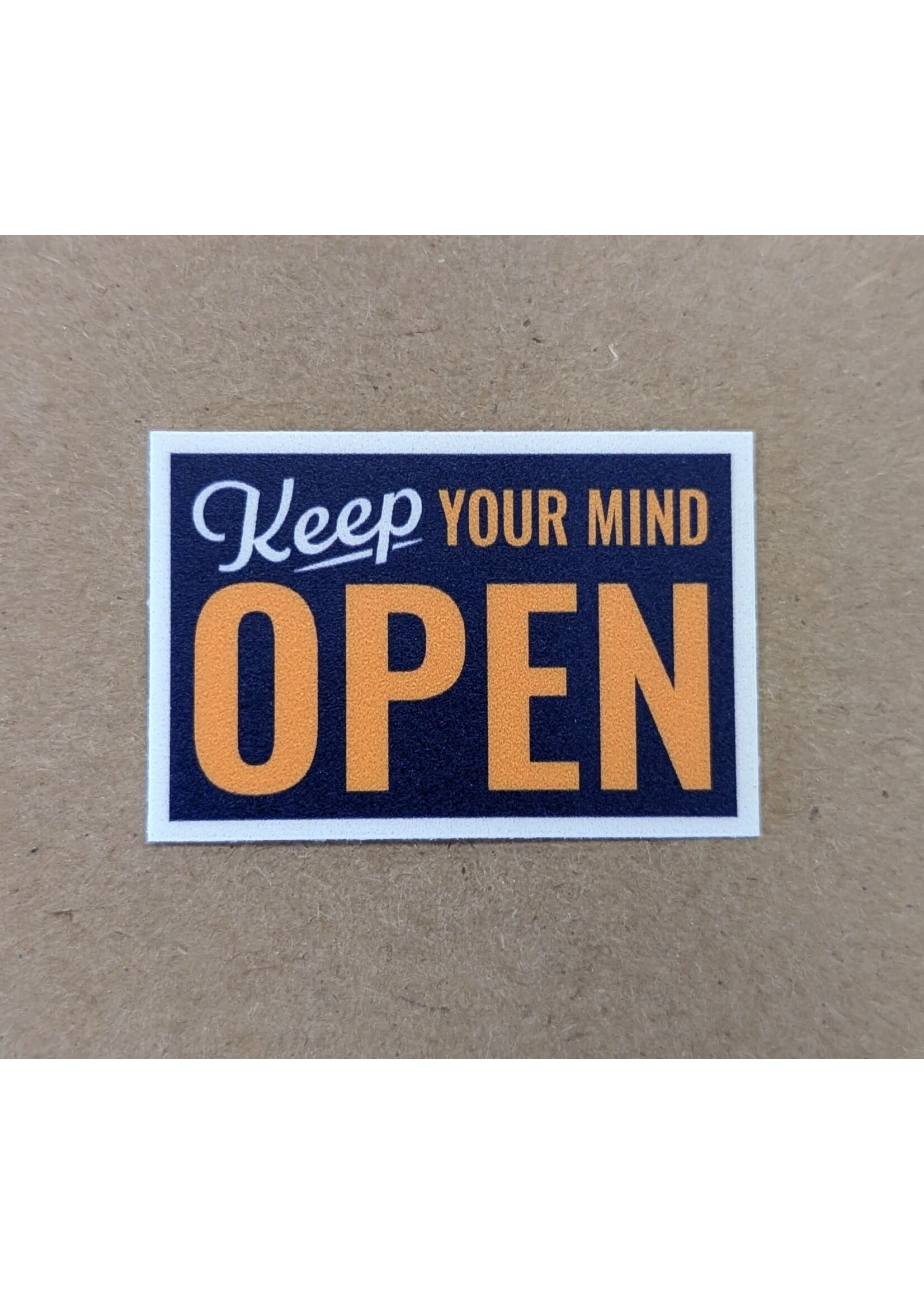 Nice Enough Open Mind Mini Sticker