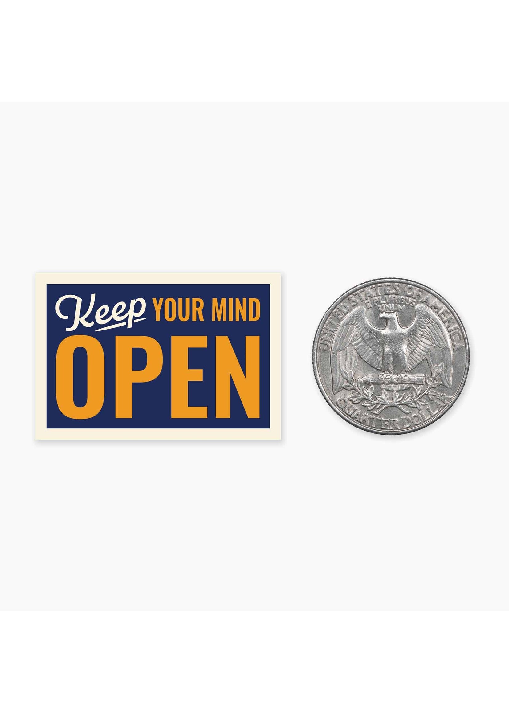 Nice Enough Open Mind Mini Sticker