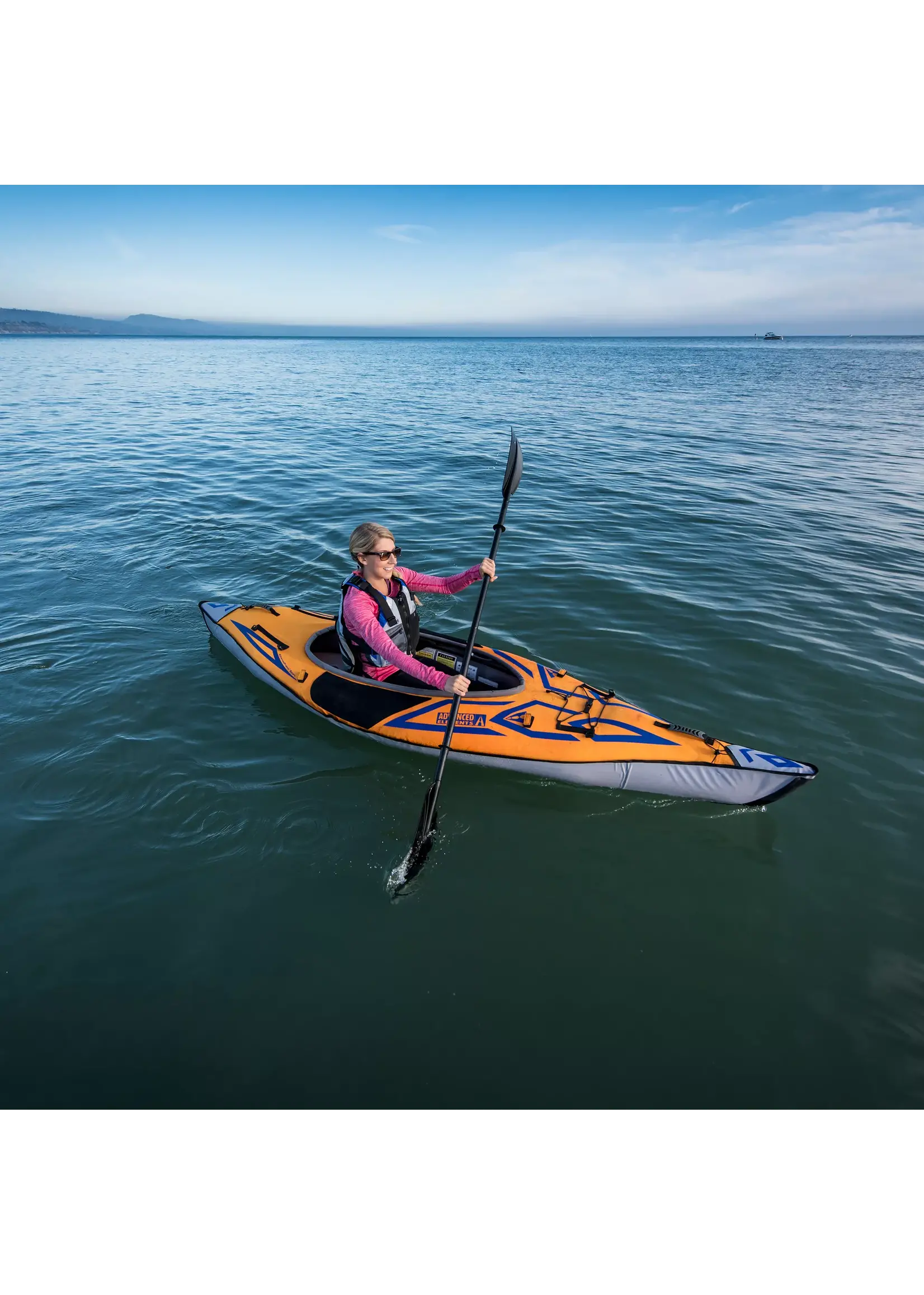 Advanced Elements AdvancedFrame Sport Kayak Orange/Blue w/ Pump