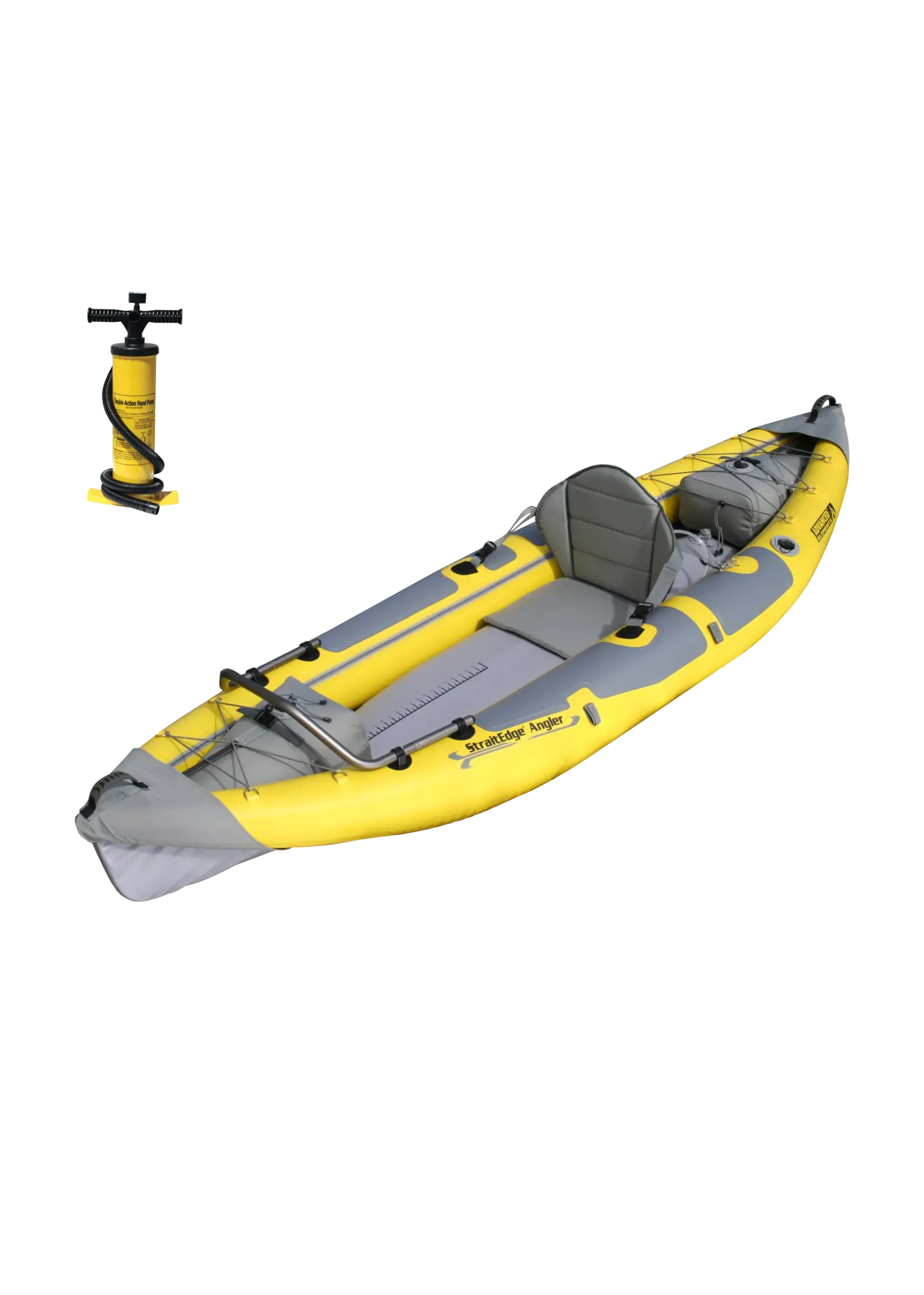 Advanced Elements Straitedge Angler Inflatable Kayak Yellow W/ Pump