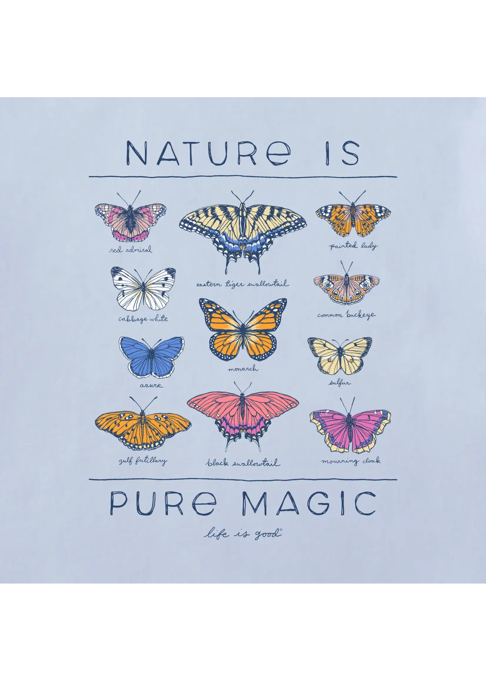 Life Is Good Women's Nature Is Pure Magic Crusher Boxy Tee
