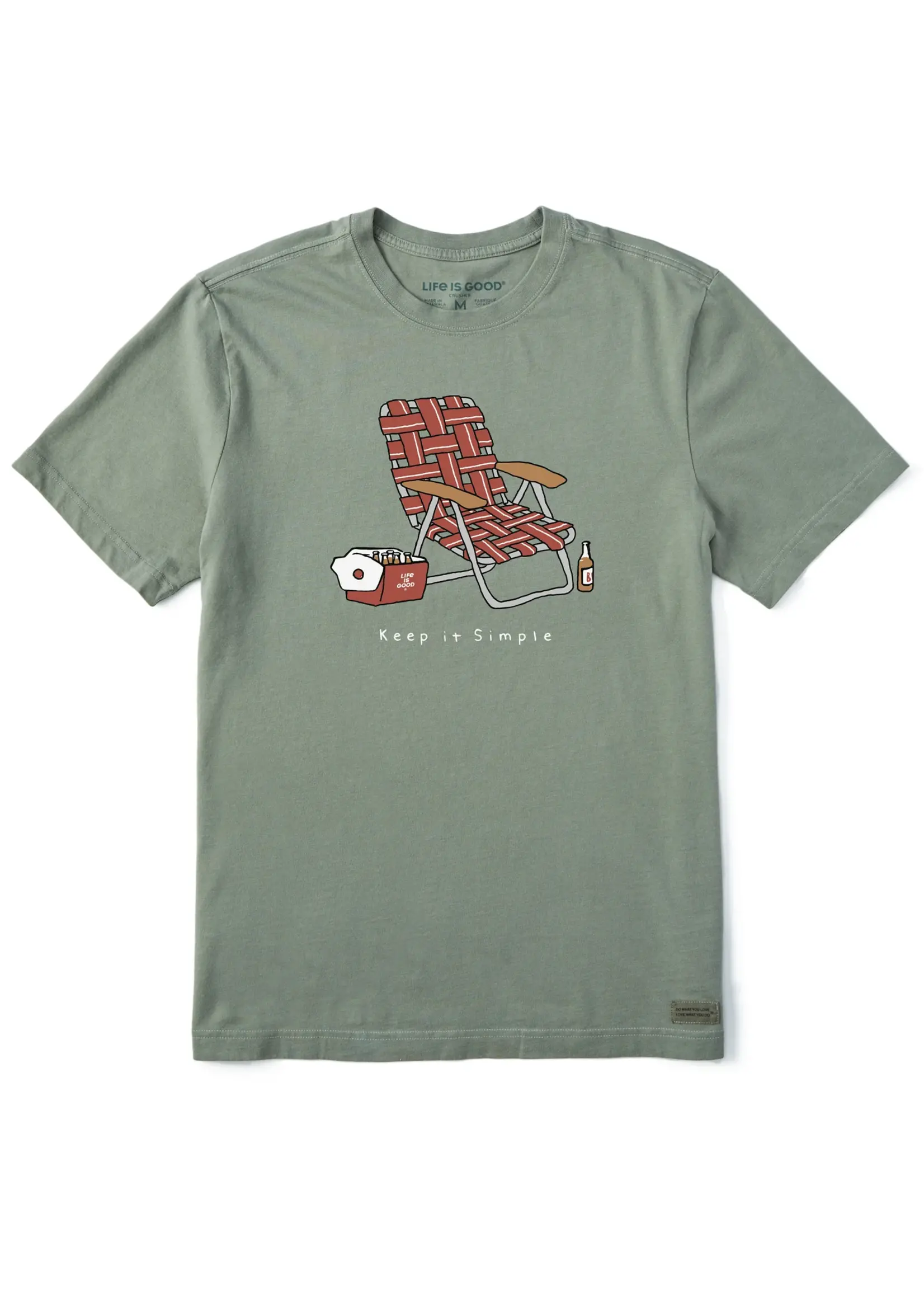 Life Is Good Men's Keep it Simple Chair Crusher Tee