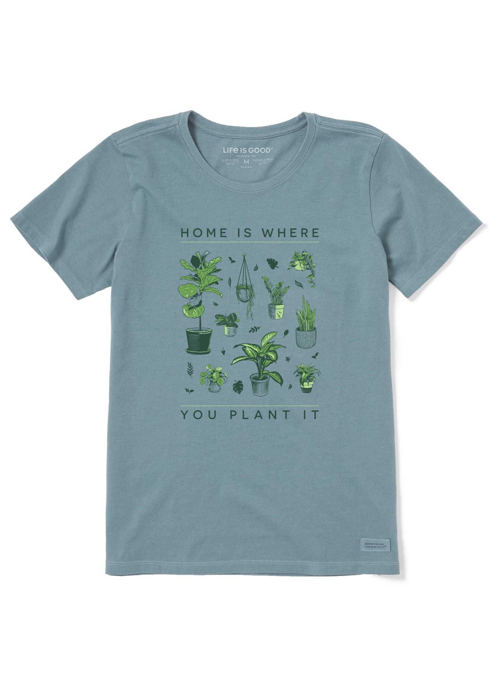 Life Is Good W's Home Is Where You Plant It Crusher Tee