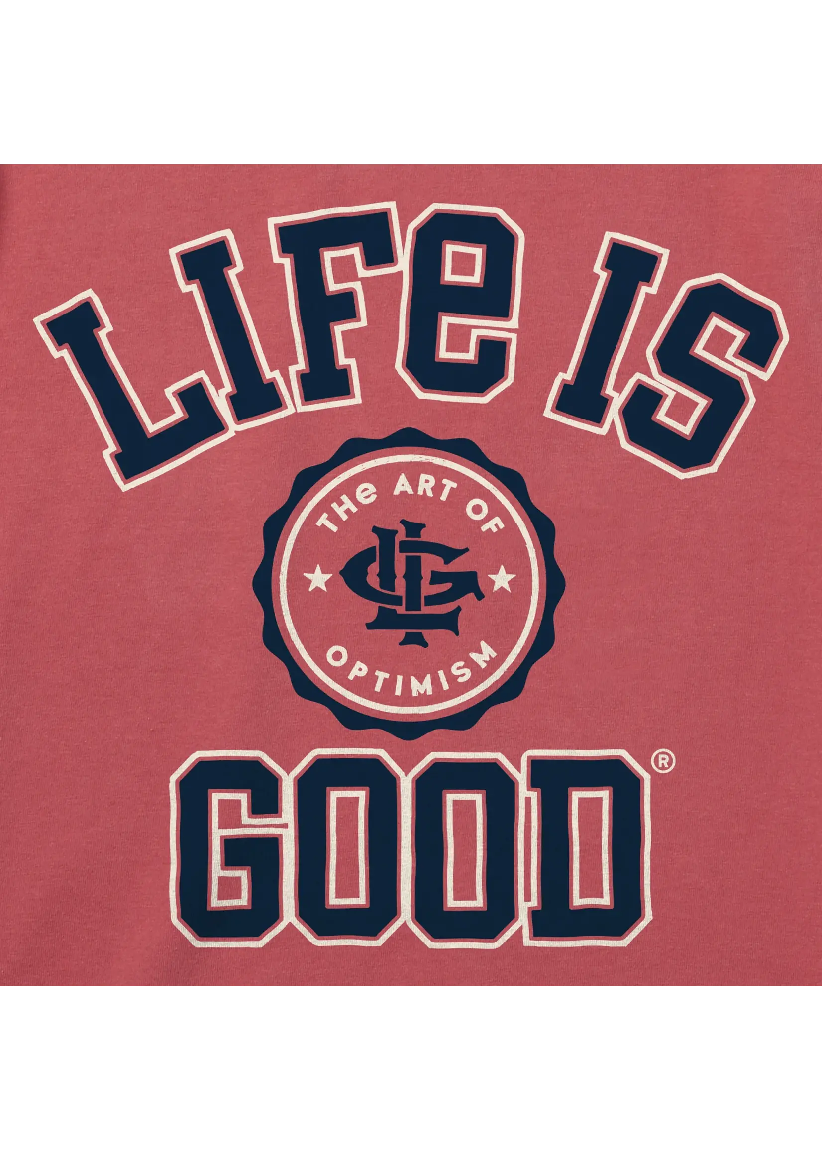 Life Is Good Men's Branded Athletic Seal Crusher Tee