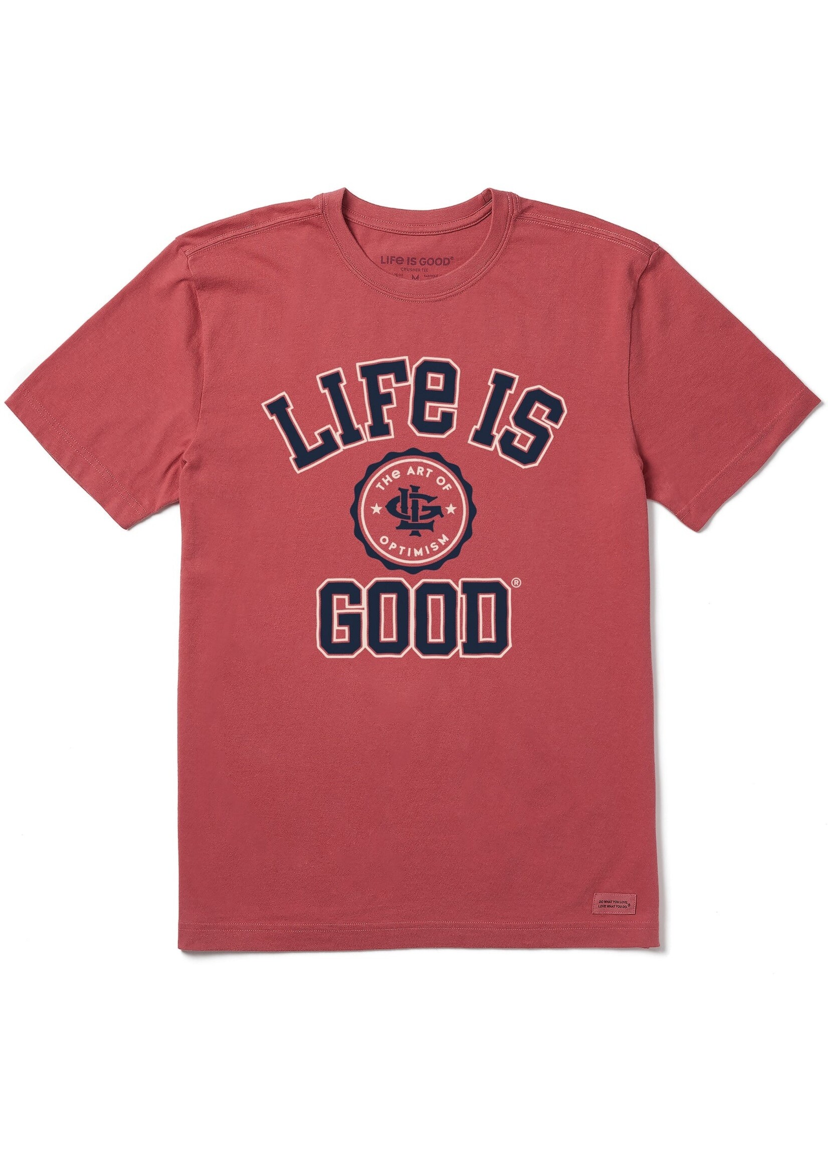Life Is Good Men's Branded Athletic Seal Crusher Tee