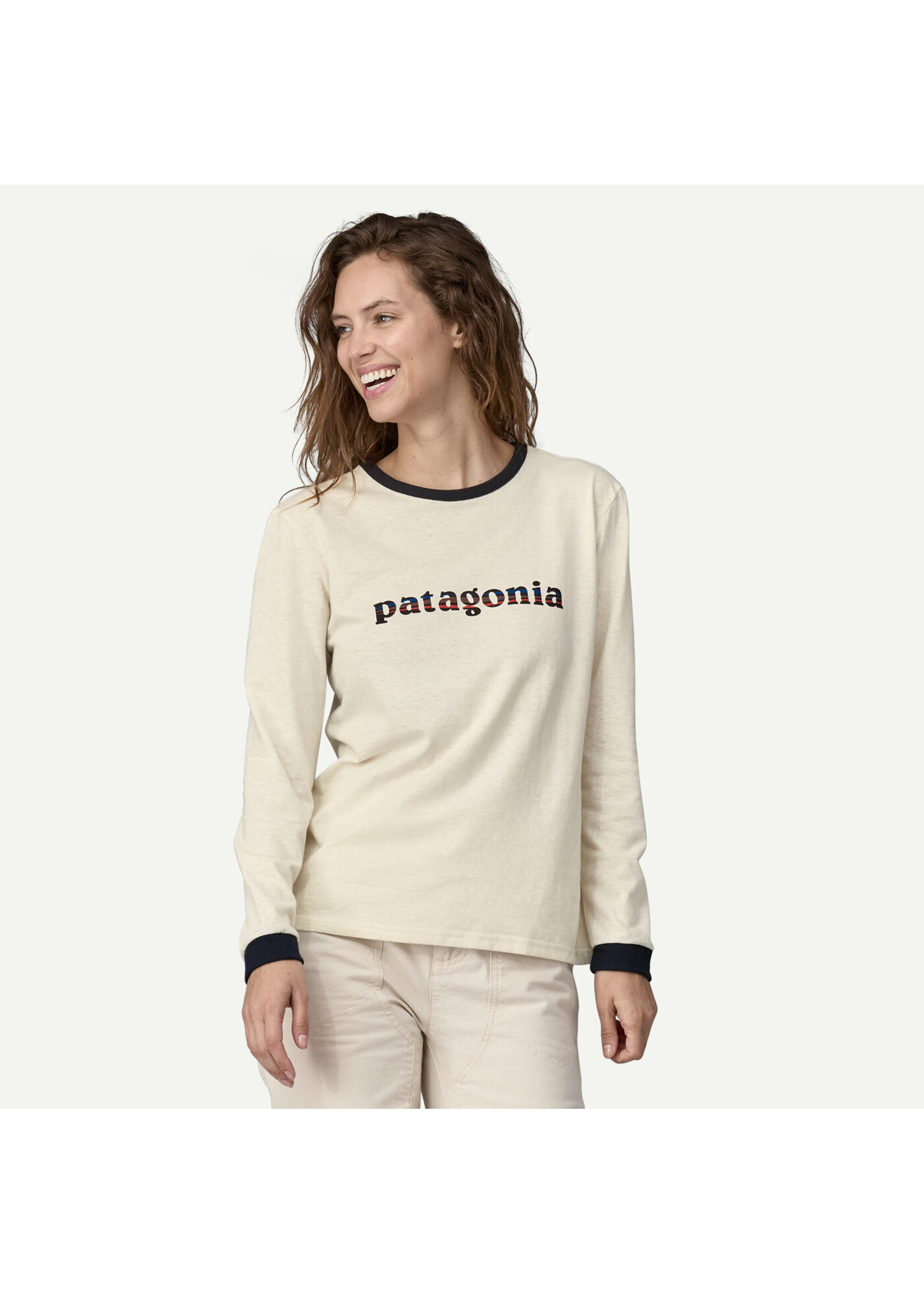 Patagonia Patagonia Women's L/S '73 Text Logo Responsibili-Tee