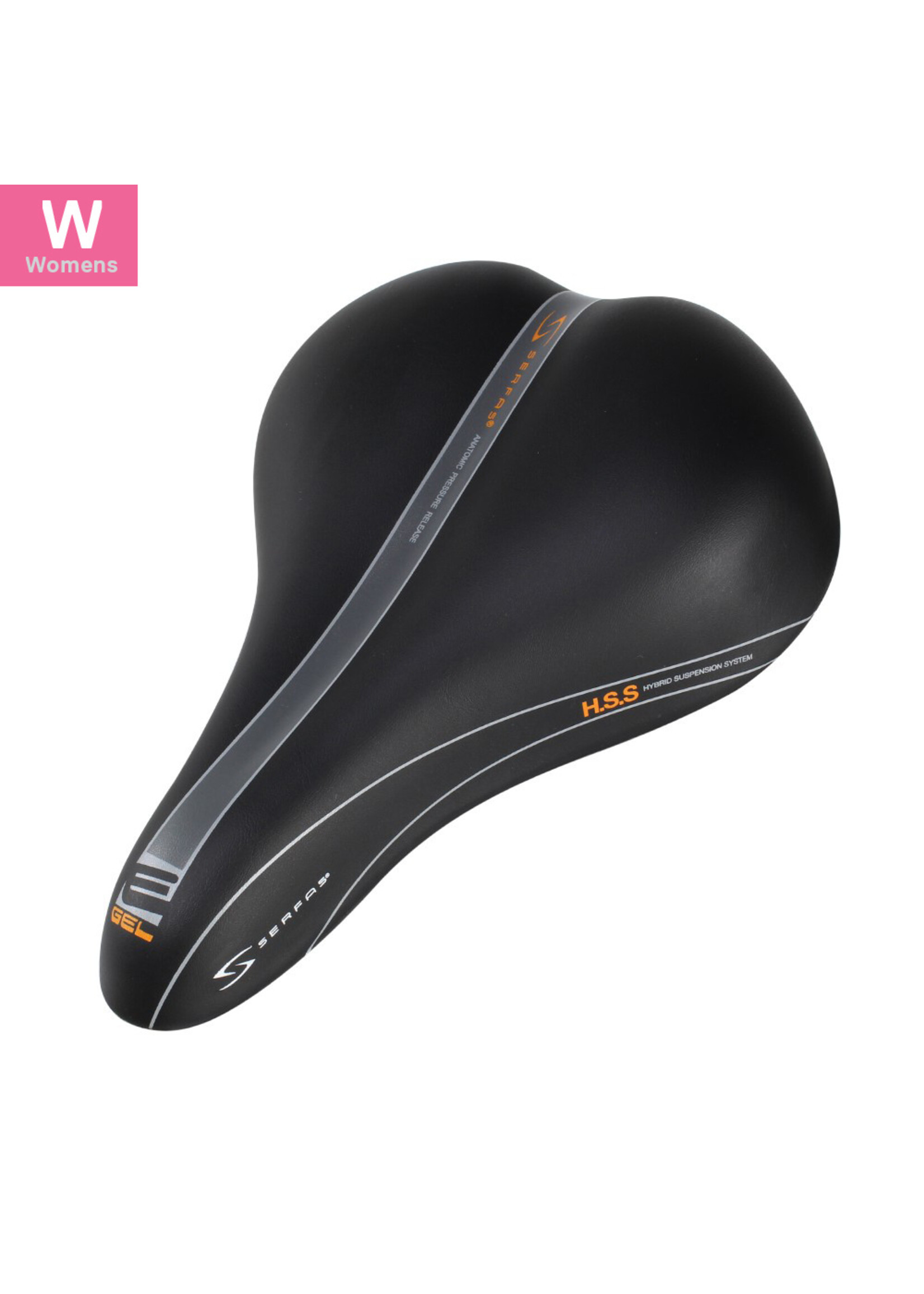 Serfas Ladies Saddle Reactive Gel - Vinyl