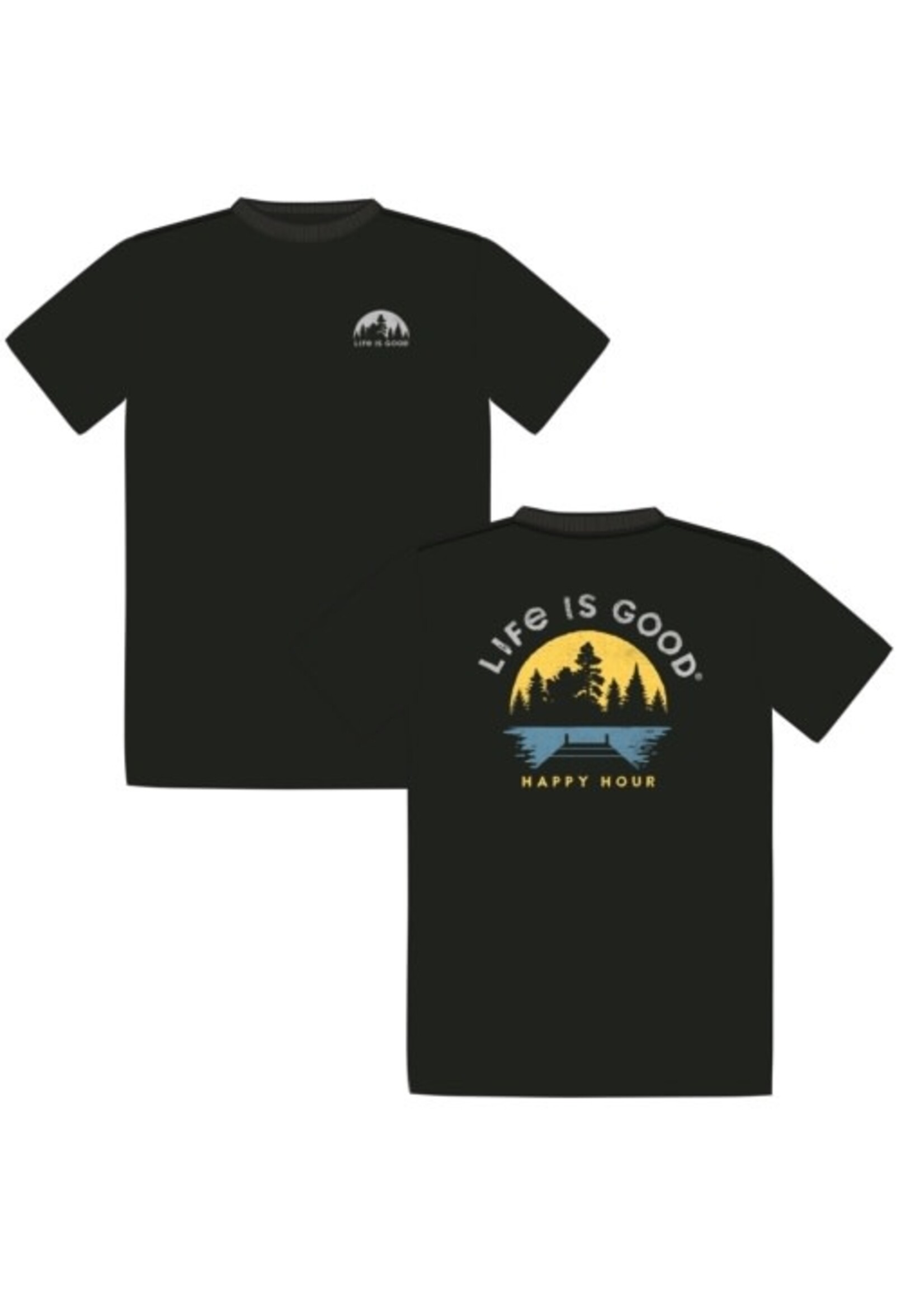 Life Is Good Men's Dockside Happy Hour Crusher Tee