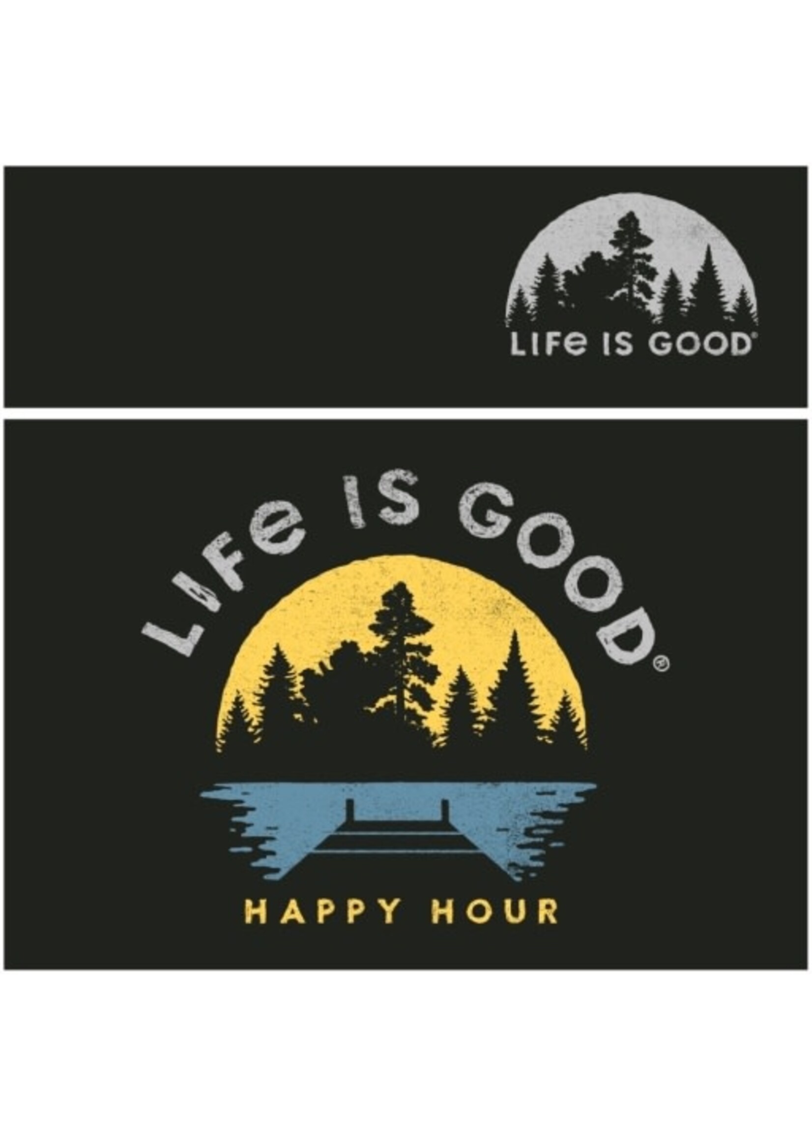 Life Is Good Men's Dockside Happy Hour Crusher Tee