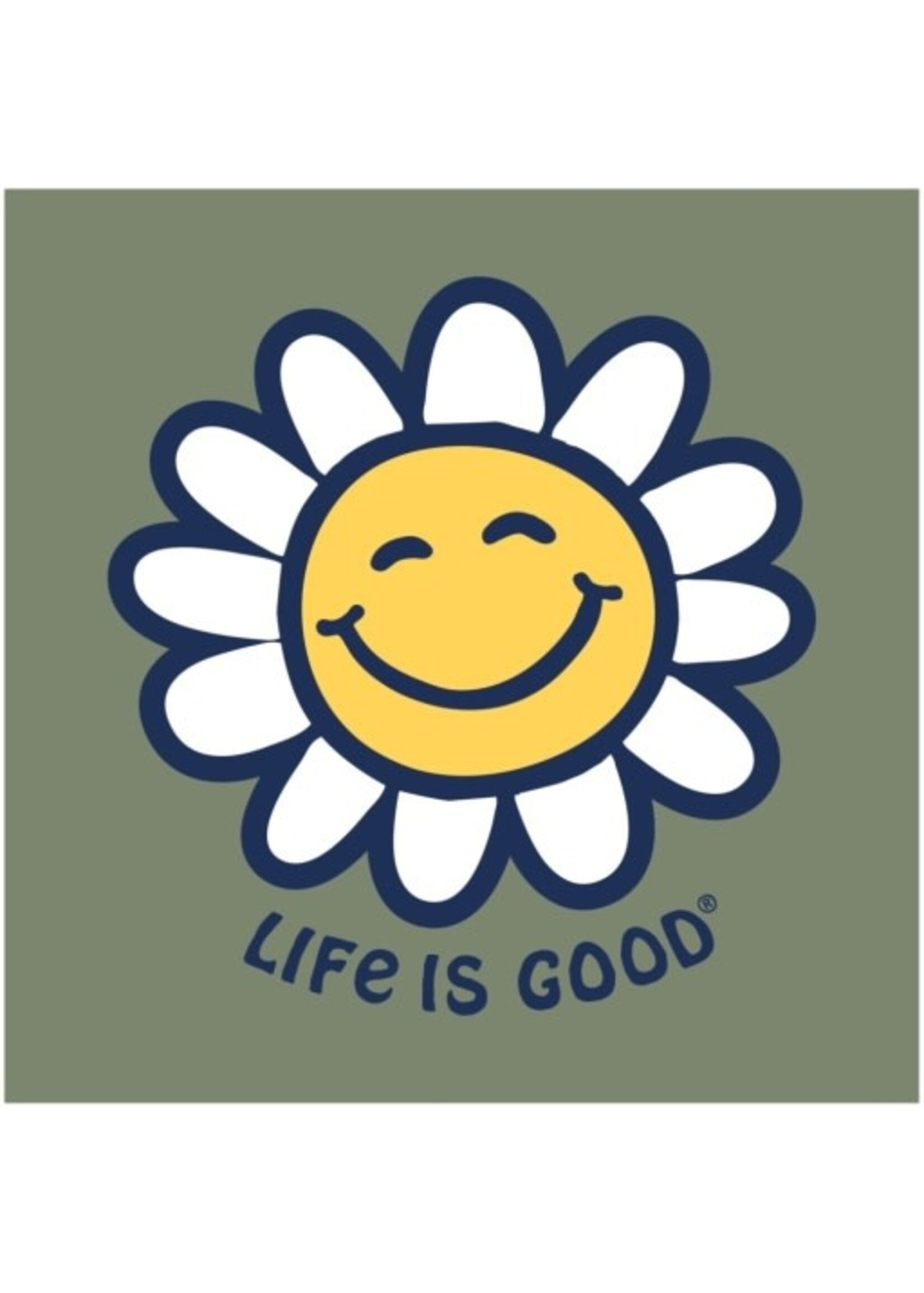 Life Is Good Women's Smiley Daisy Crusher Vee