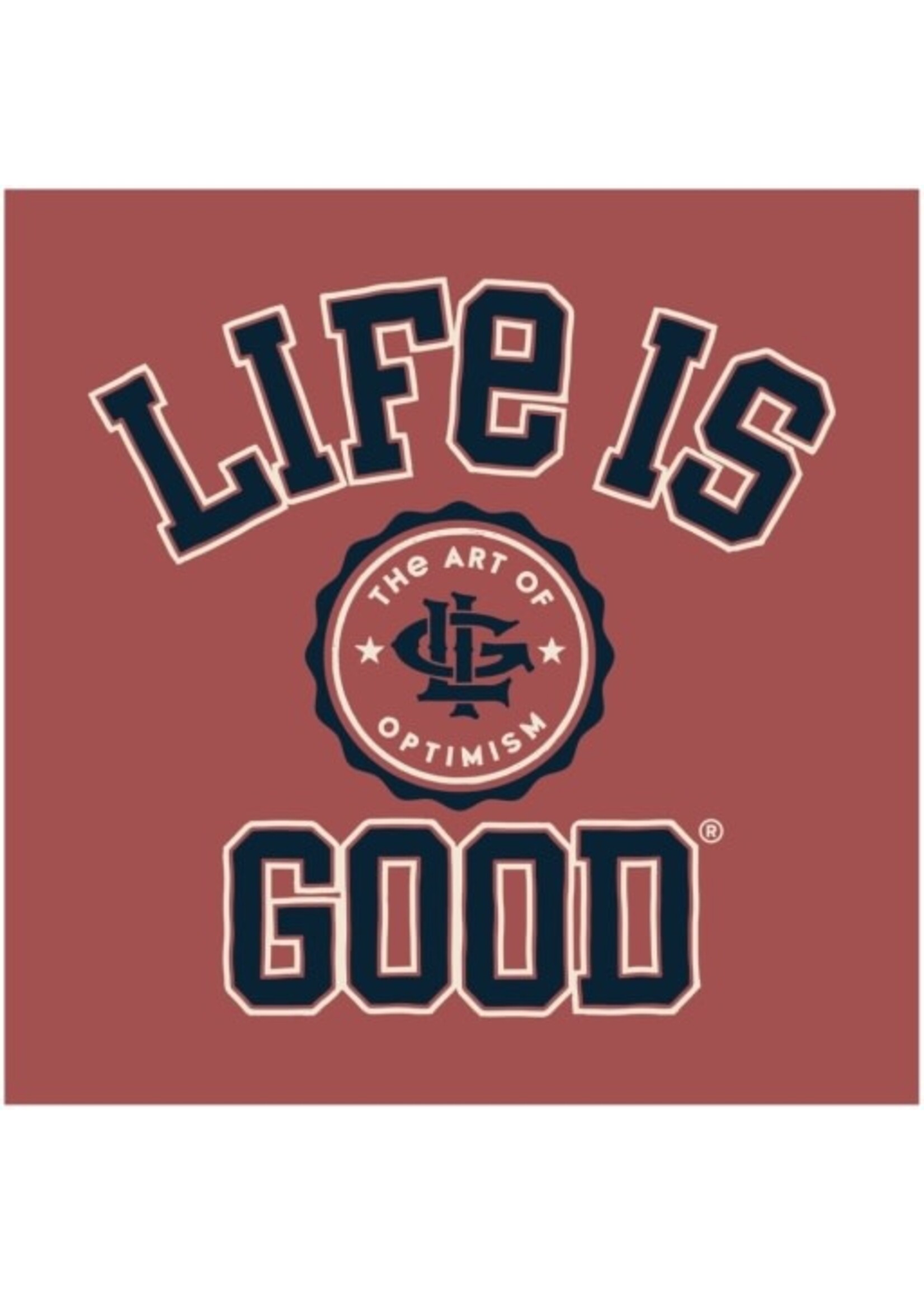 Life Is Good Men's Branded Athletic Seal Crusher Tee