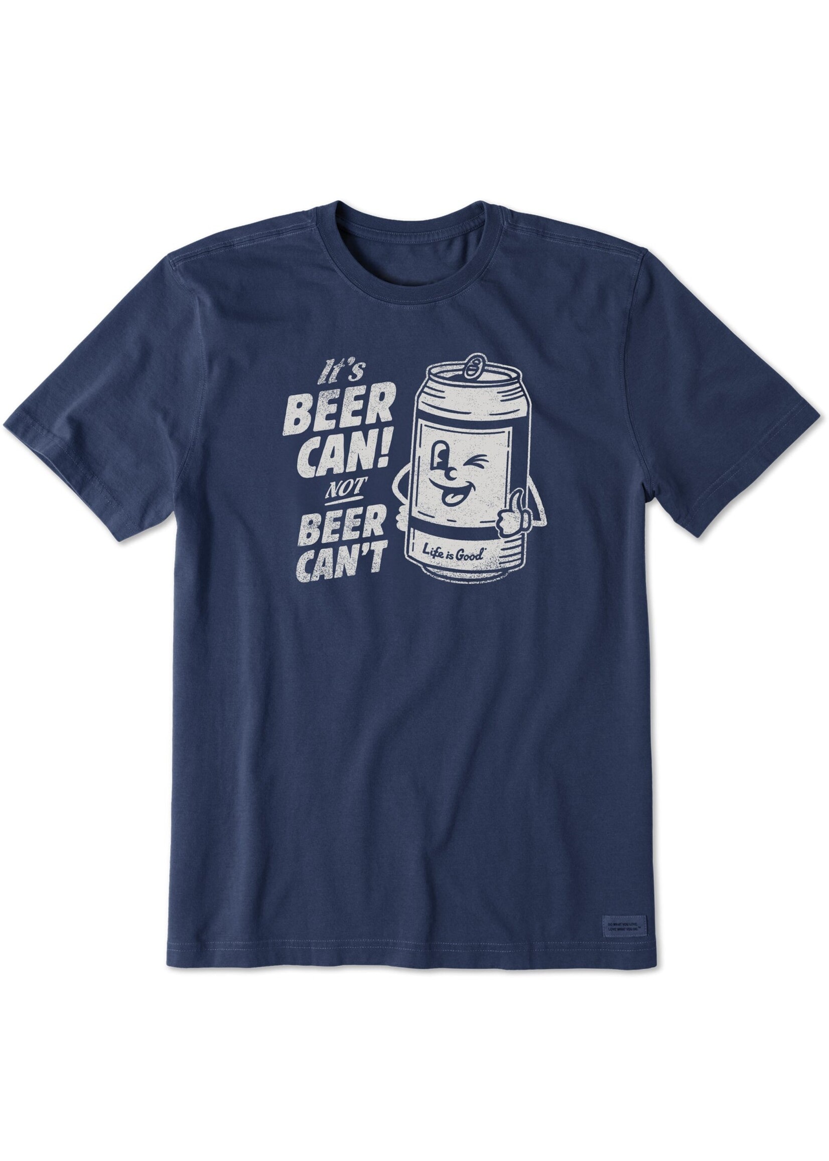 Life Is Good Men's Beer Can Short Sleeve