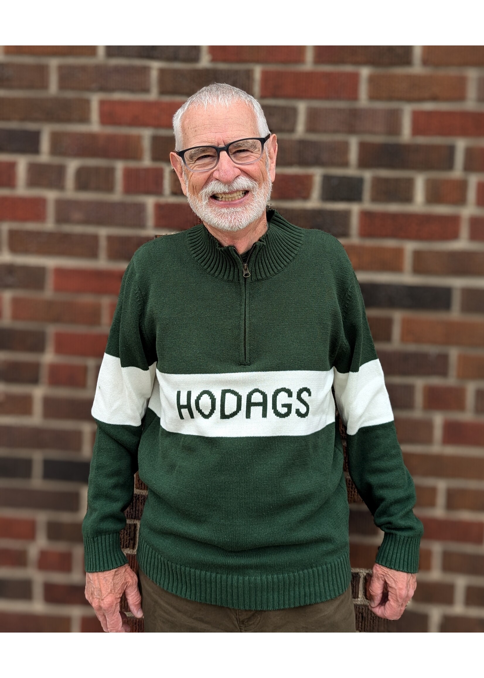 Ellsworth + Ivey Ellsworth + Ivey Men's Quarter Zip HODAGS Block Sweater