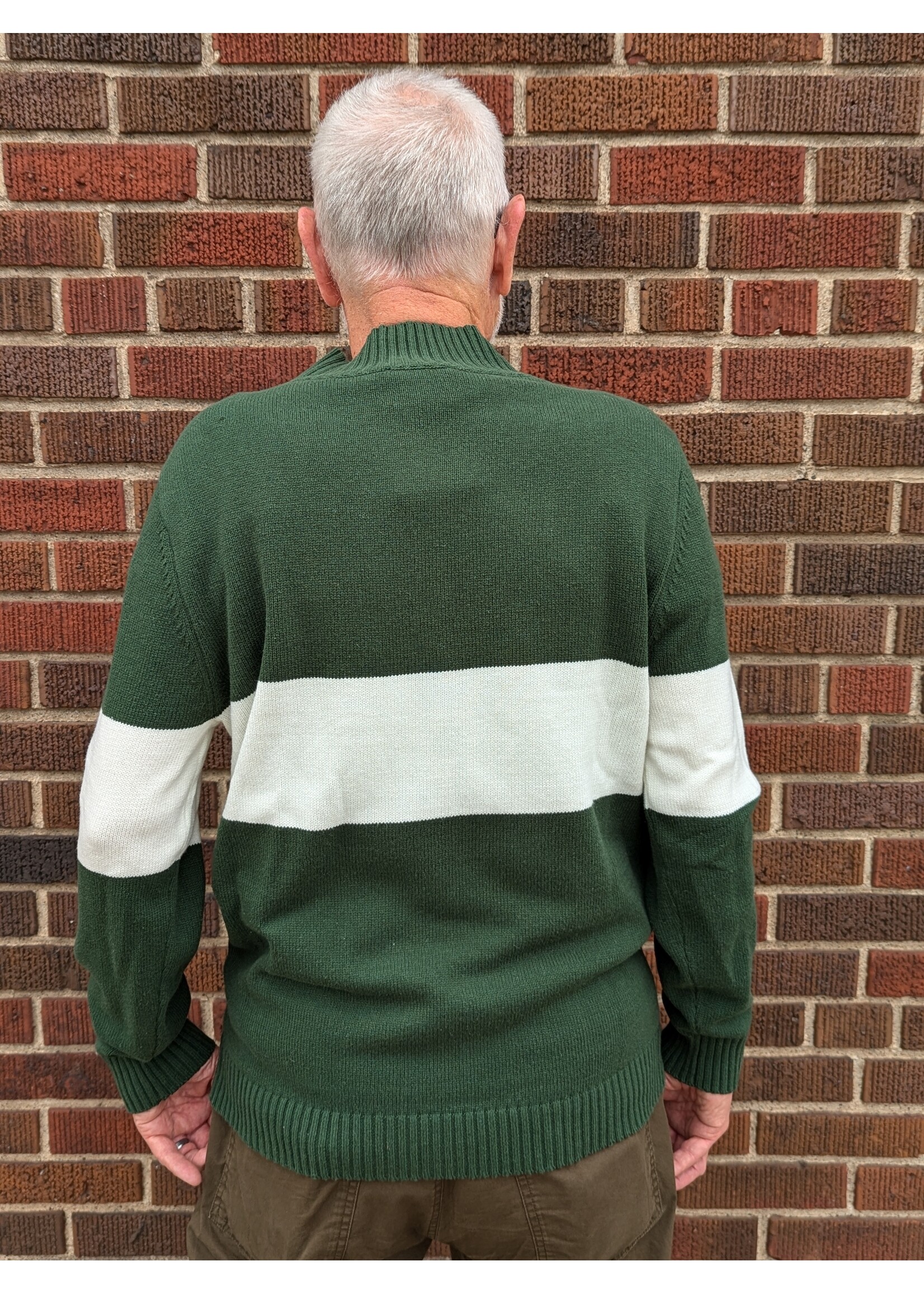 Ellsworth + Ivey Ellsworth + Ivey Men's Quarter Zip HODAGS Block Sweater