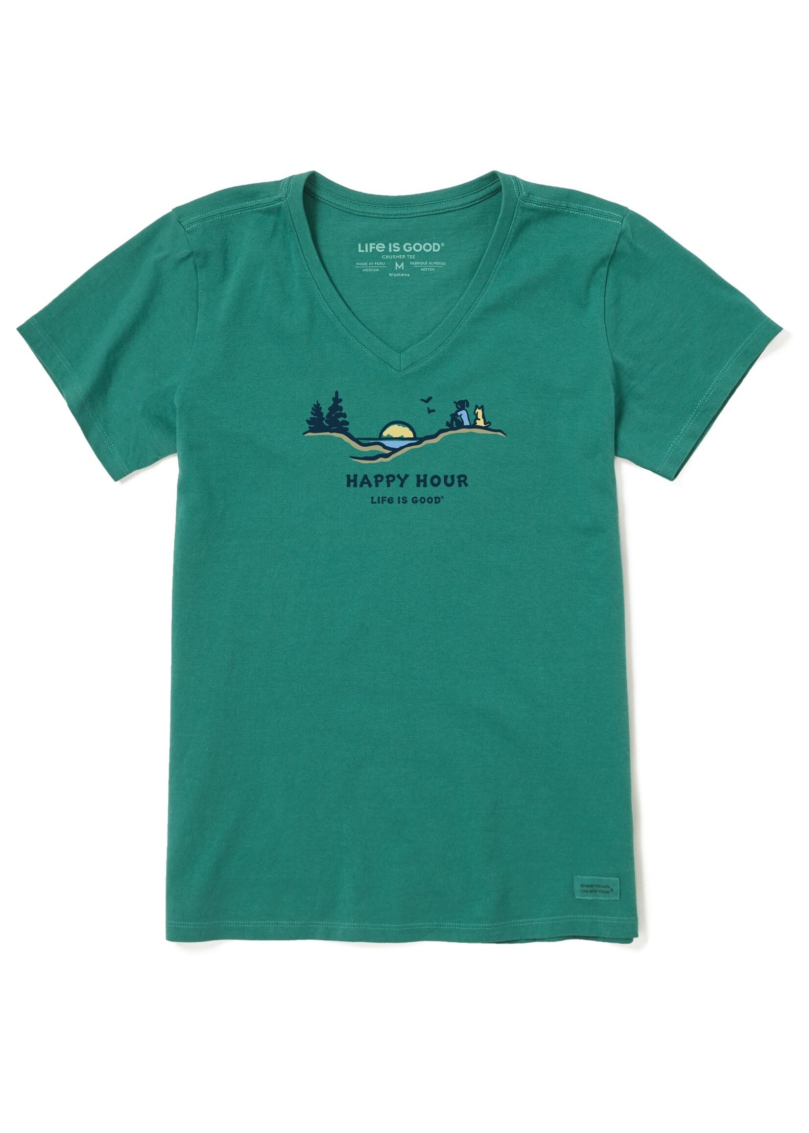 Life Is Good Women's Jackie Happy Hour Pines Short Sleeve Tee