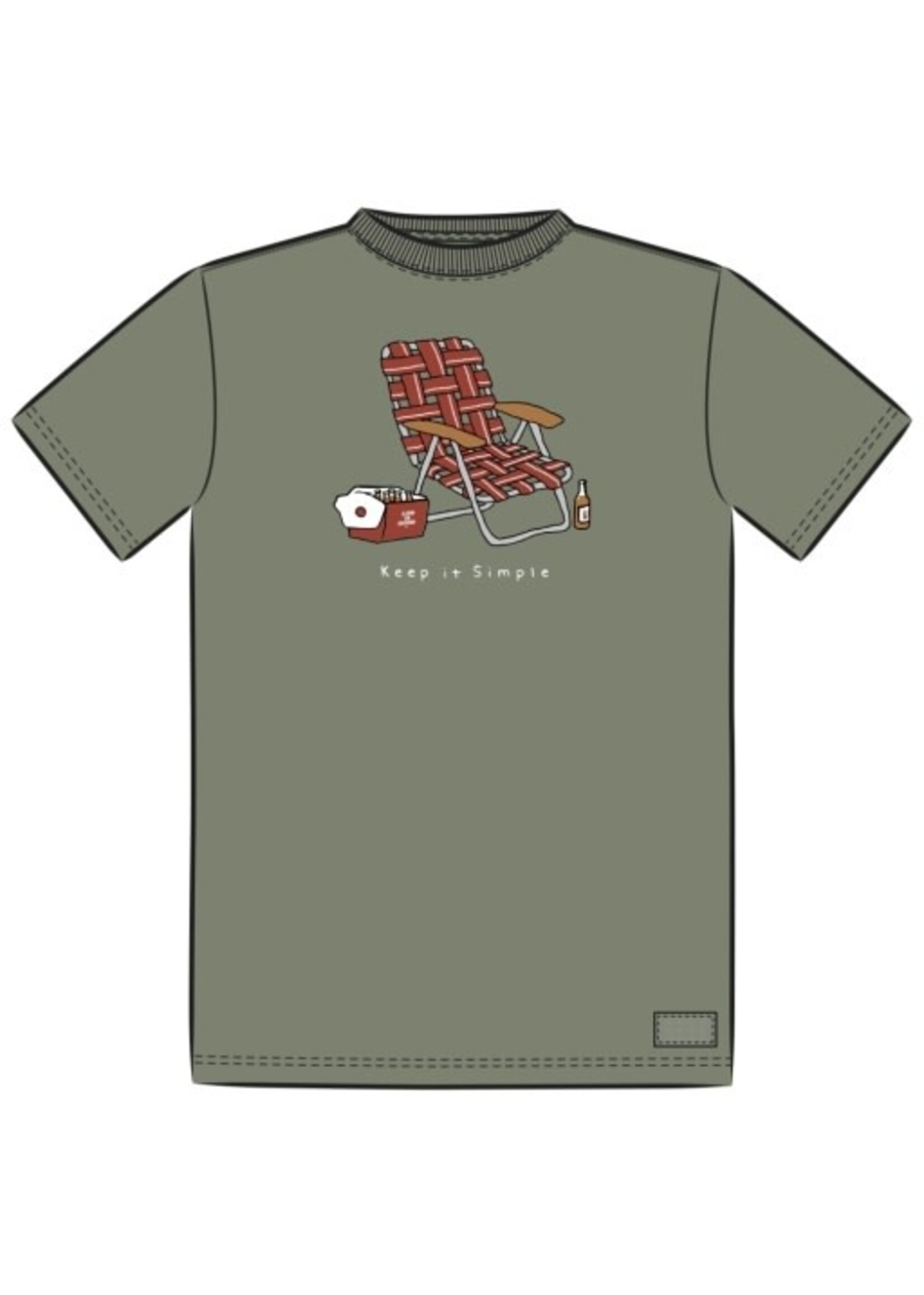 Life Is Good Men's Keep it Simple Chair Crusher Tee