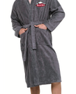 Robe Adult Plush Velour GREY L/XL