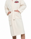 Robe Adult Plush Velour IVORY S/M