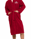 Robe Kids Plush Velour Red L/XL